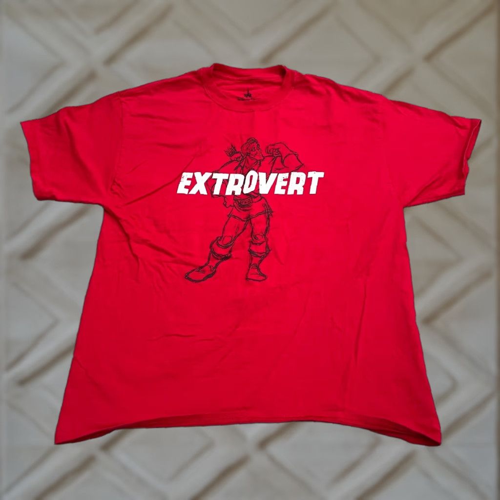 Disney Disney Gaston T-Shirt Mens XL Red Cotton Graphic Crew Tee Size US XL / EU 56 / 4 - 1 Thumbnail