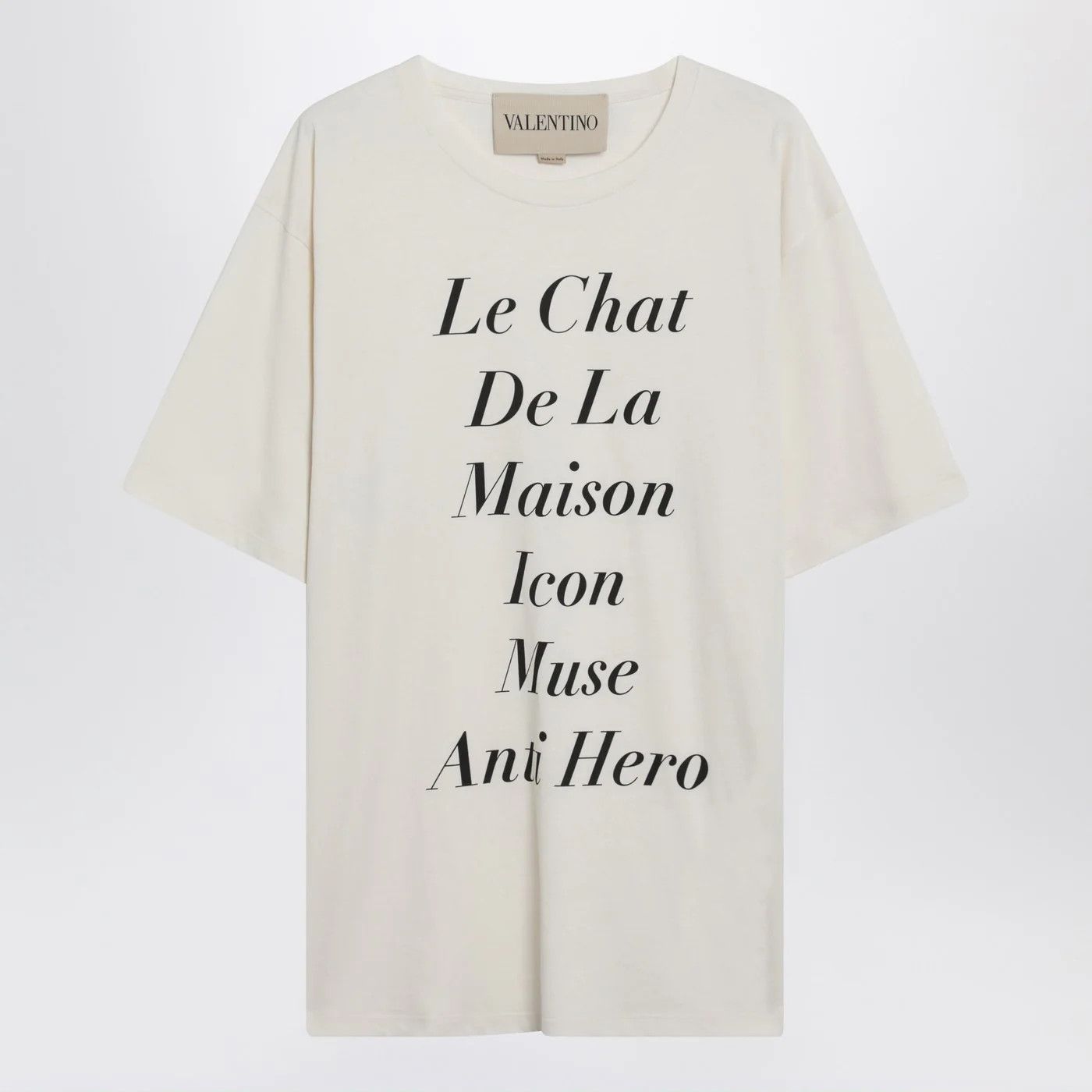 Valentino o1d2blof0326 Le Chat De La Maison Icon Muse T-Shirt in White Size US XL / EU 56 / 4 - 4 Thumbnail