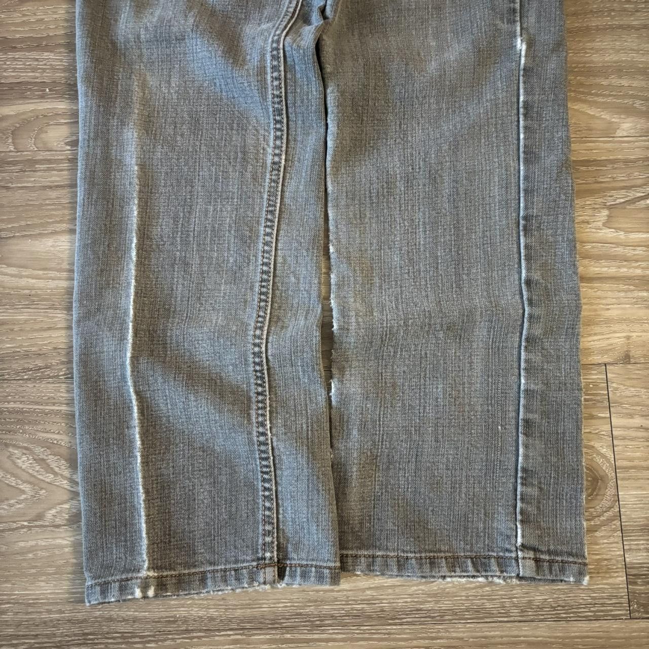 Perry Ellis Crazy Vintage Y2K/2000s Grunge Faded Grey Perry Ellis Slim Denim Jeans! 30x30 Size US 30 / EU 46 - 6 Thumbnail