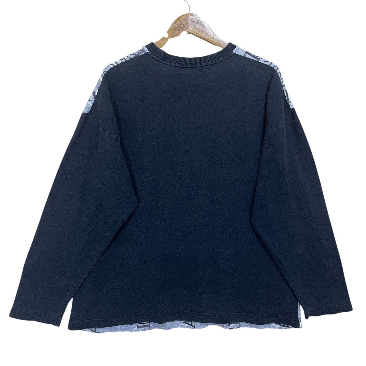 Issey Miyake Vintage 90s Issey Miyake Enrico Albani Overprint Sweatshirt Size US L / EU 52-54 / 3 - 8 Thumbnail