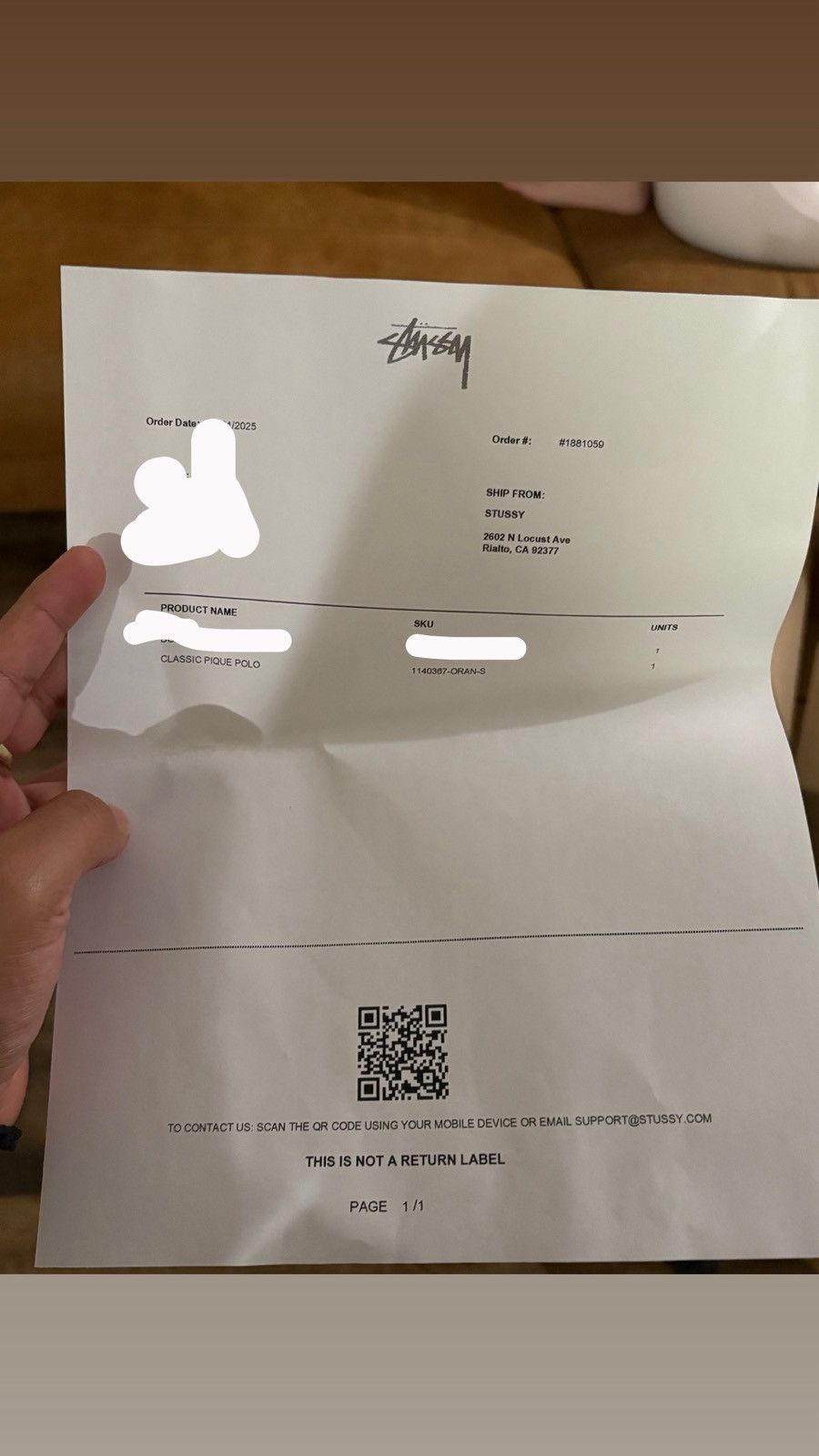 Nike Stussy Polo Orange Size US S / EU 44-46 / 1 - 5 Thumbnail