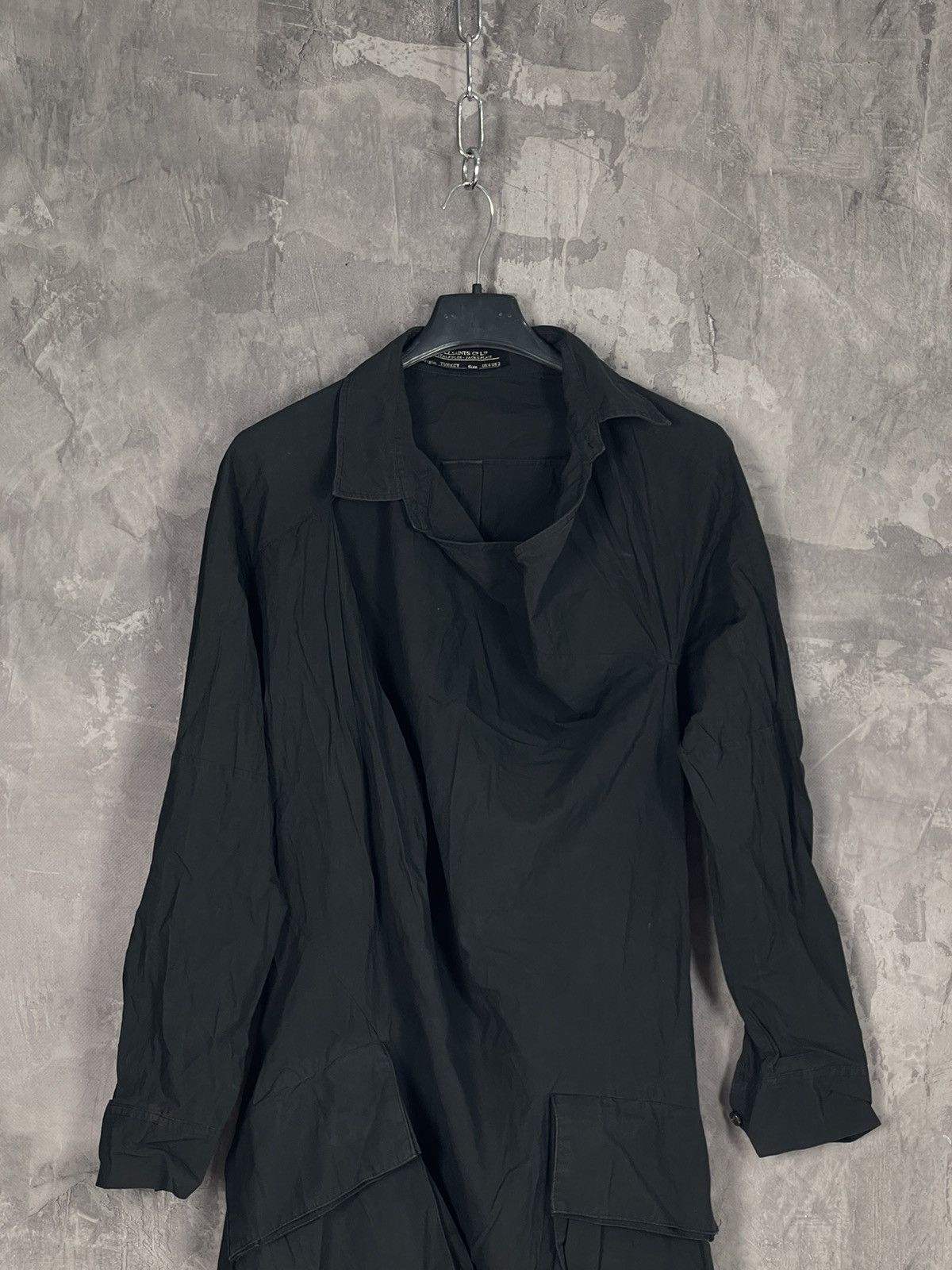 Allsaints × Vintage Black Opium Gothic Style Y2K Cargo Long Sleeve Shirt Size XS / US 0-2 / IT 36-38 - 2 Thumbnail