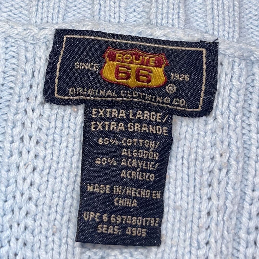 Route 66 Women Cable Knit Sweater SZ XL Vintage Casual Streetwear 90s Size XL / US 12-14 / IT 48-50 - 3 Thumbnail