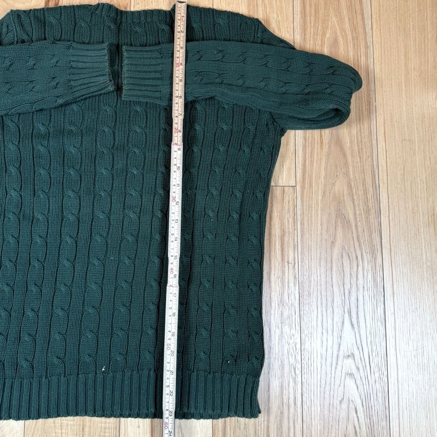 Ralph Lauren VINTAGE Ralph Lauren Sport Sweater Women’s Small Cable-Knit Crew Neck Green Pullover S Women’s Crew Neck Green Sports Styling Size S / US 4 / IT 40 - 7 Thumbnail