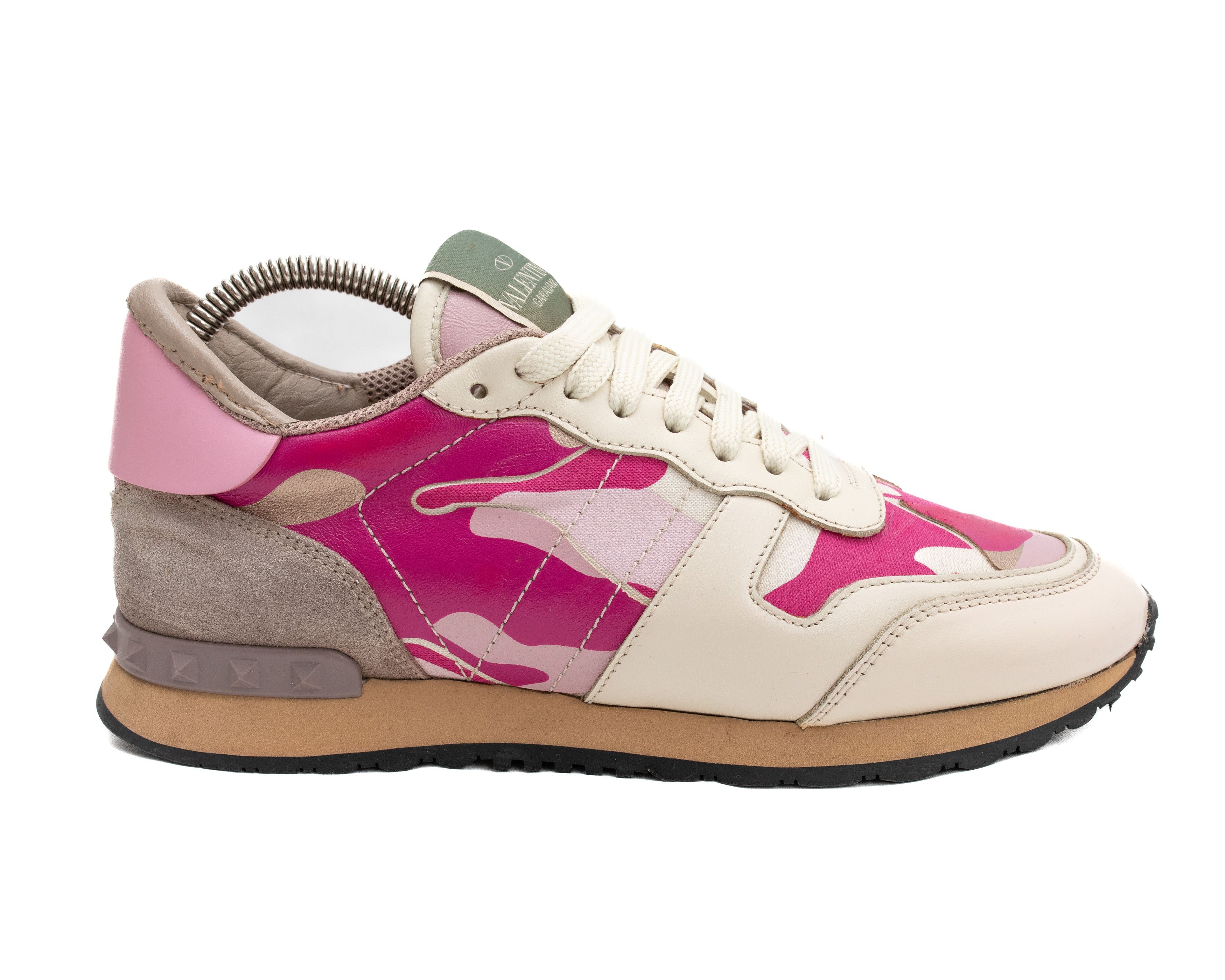 Valentino VALENTINO GARAVANI Rockrunner Pink Cammo Sneakers Size US 8 / IT 38 - 3 Thumbnail
