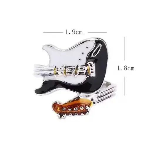 VIBE Adjustable punk guitar ring Size ONE SIZE - 2 Thumbnail