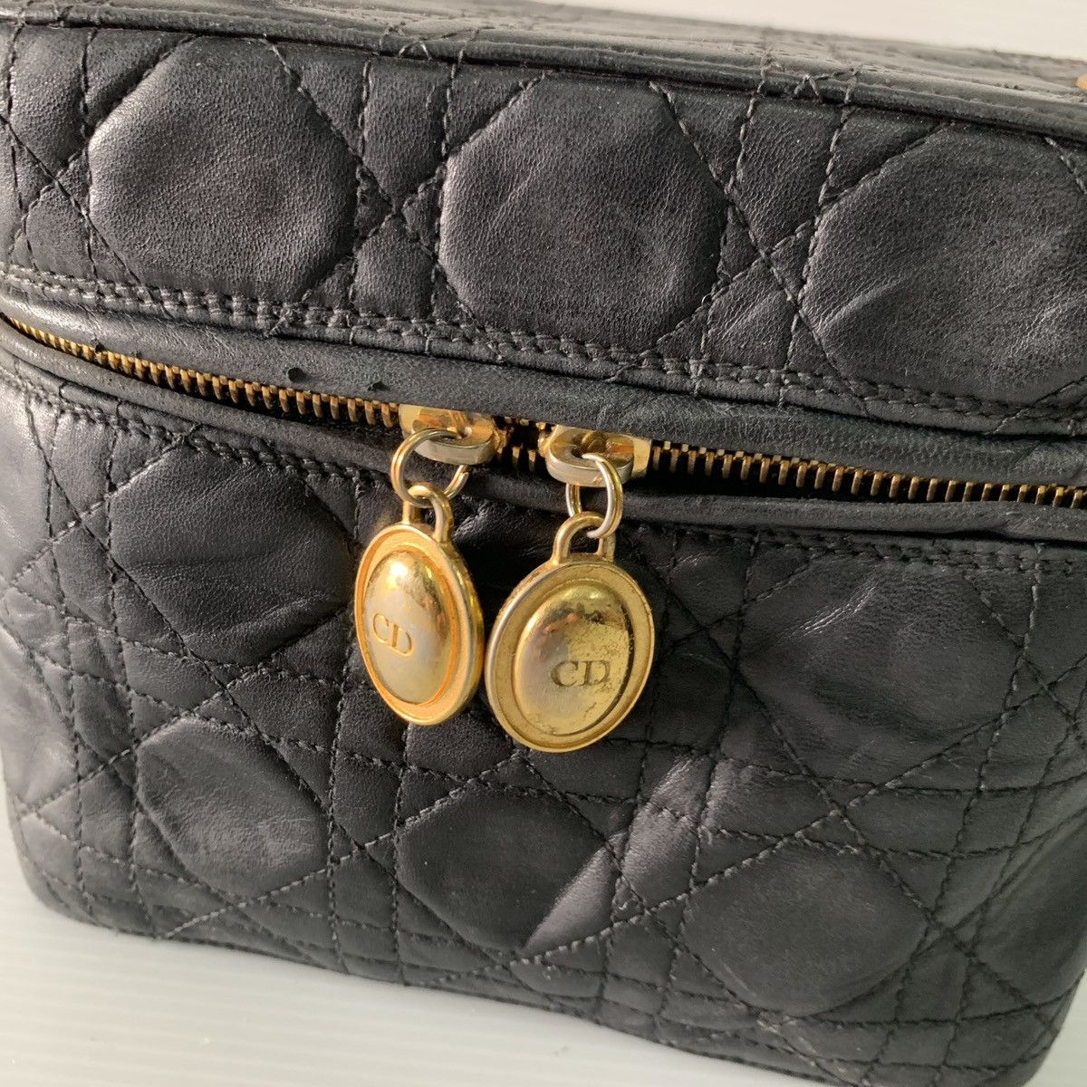 Dior Christian Dior Cannage Quilted Vanity Bag Size ONE SIZE - 5 Thumbnail