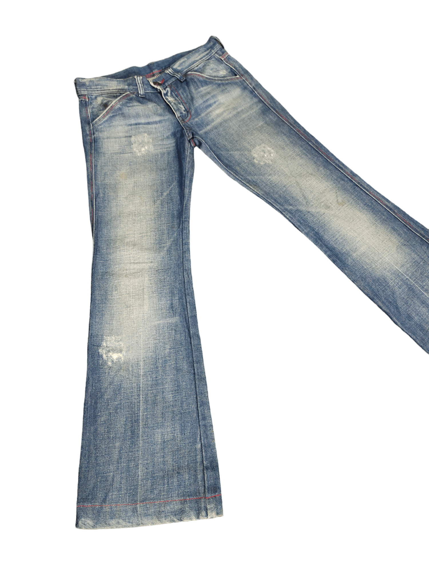 Diesel Flare Jeans Diesel Distress Denim Boot Cut Streetwear Size US 27 - 2 Thumbnail