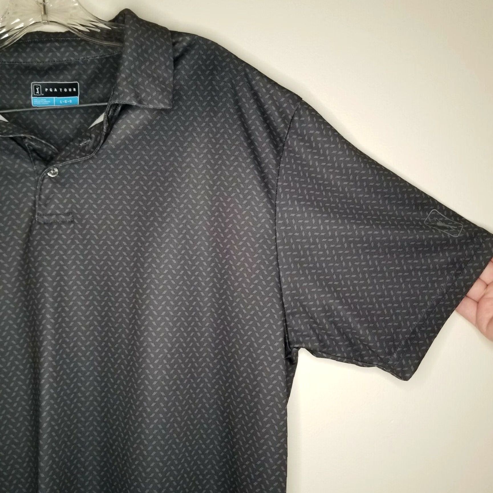 PGA Tour VINTAGE? No. PGA TOUR Polo Shirt Black Short Sleeve Men L Size Adult Black, Polo Shirt, PGA TOUR, Mens, Size L, Short Sleeve, Black, Golf Gift Size US L / EU 52-54 / 3 - 2 Thumbnail