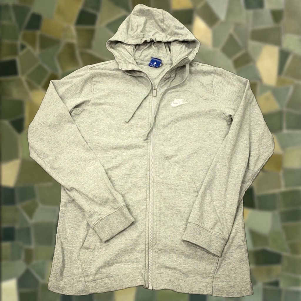 Nike VINTAGE Nike Women's Hoodie S Gray Fleece Zip Sweatshirt Casual Outdoor Activewear Size S / US 4 / IT 40 - 1 Thumbnail
