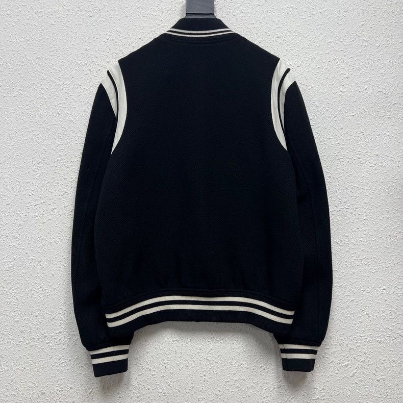 Yves Saint Laurent SAINT LAURENT Black and white patchwork wool patchwork Tedd Size US M / EU 48-50 / 2 - 2 Thumbnail