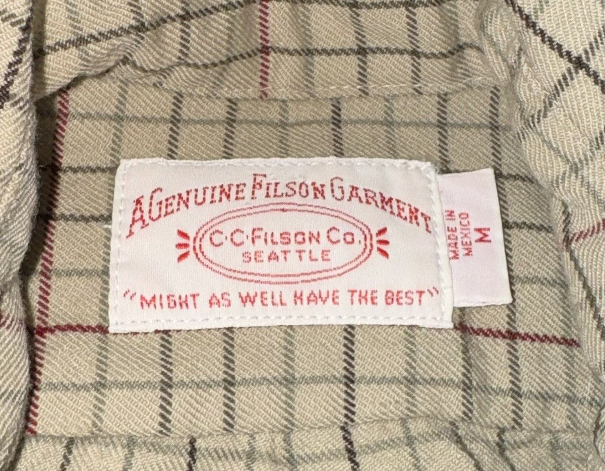 Filson × Vintage VINTAGE CC Filson Beige Flannel Long Sleeve Shirt Size US M / EU 48-50 / 2 - 3 Thumbnail