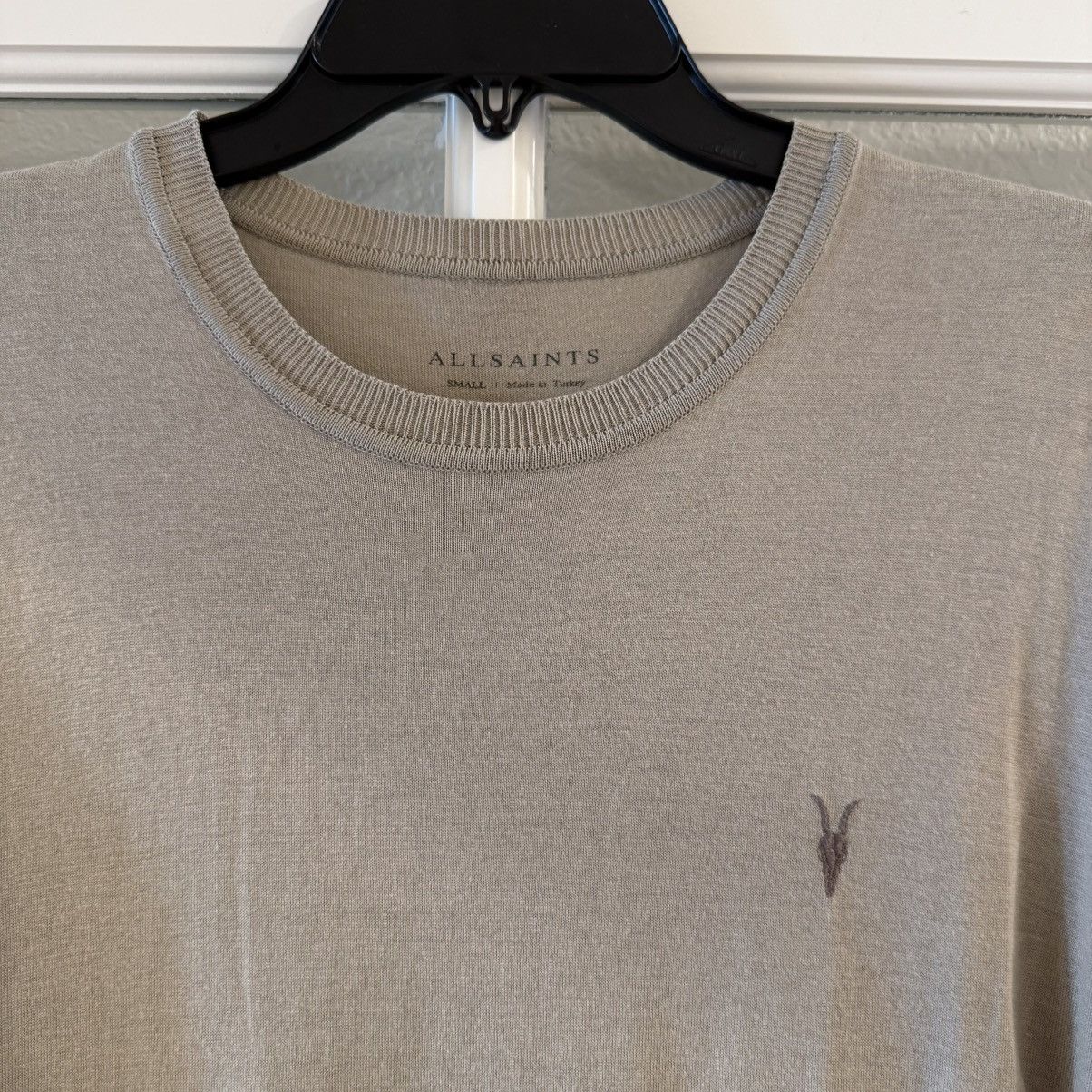 Allsaints AllSaints Men’s Taupe Parlour SS Crew T-Shirt Size Small Size US S / EU 44-46 / 1 - 2 Thumbnail