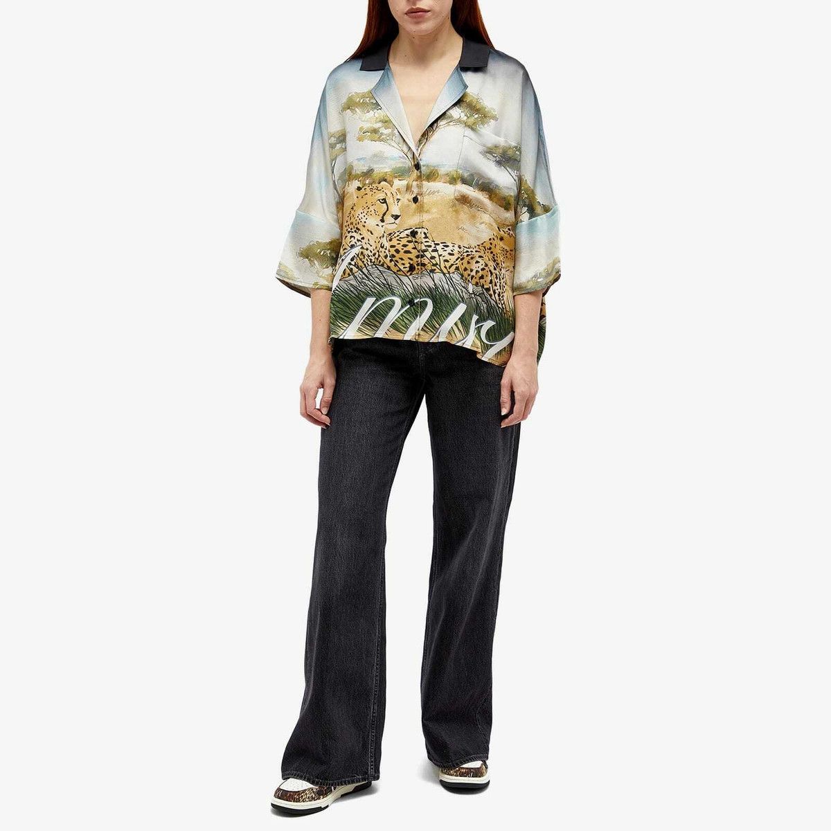 Amiri o1w1db10125 Cheetah Logo Shirt in Multicolor Size XL / US 12-14 / IT 48-50 - 4 Thumbnail