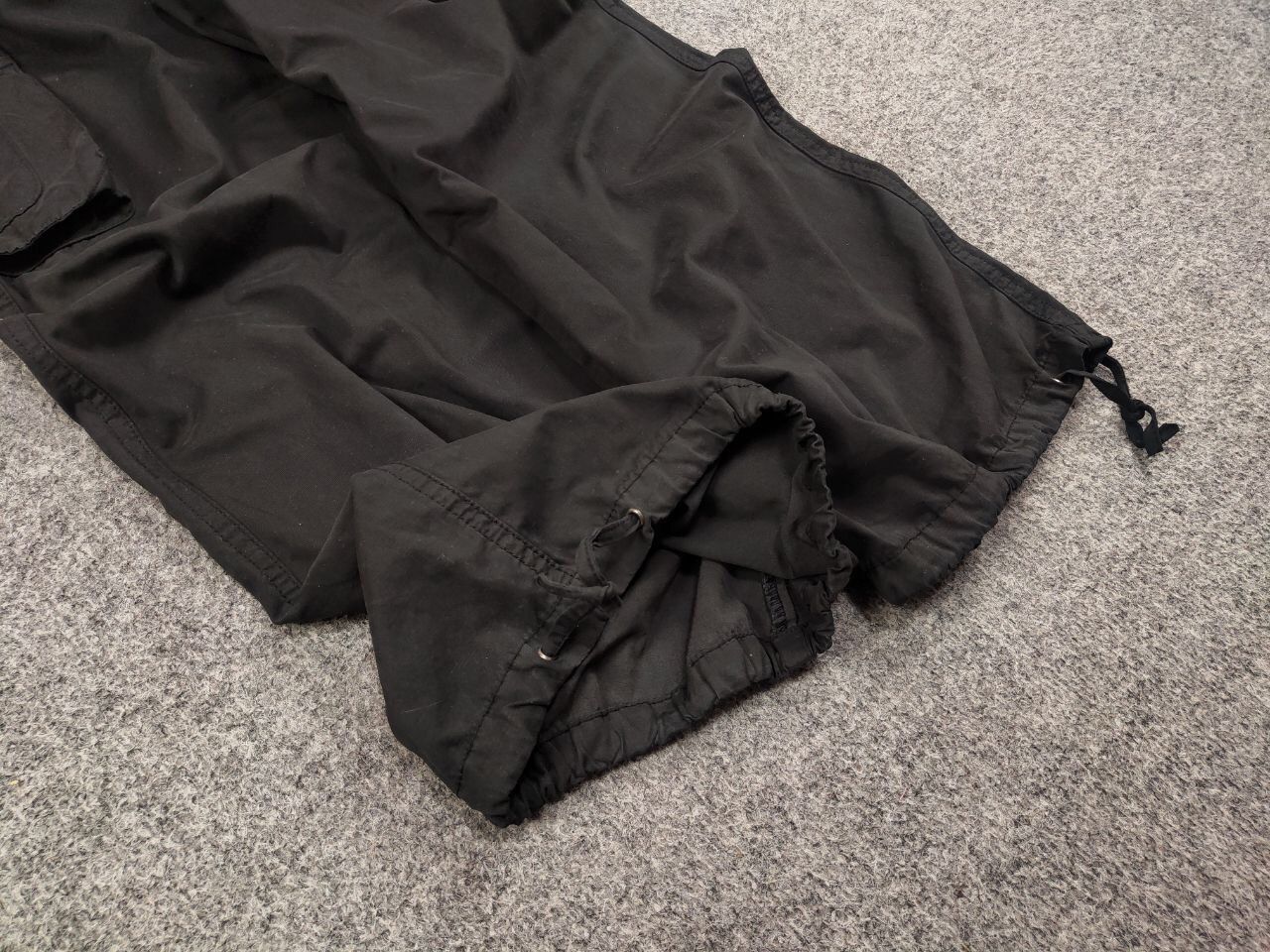 If Six Was Nine Rare Vintage Y2K Japanese Black cotton Cargo Baggy Pants Size US 32 / EU 48 - 10 Thumbnail