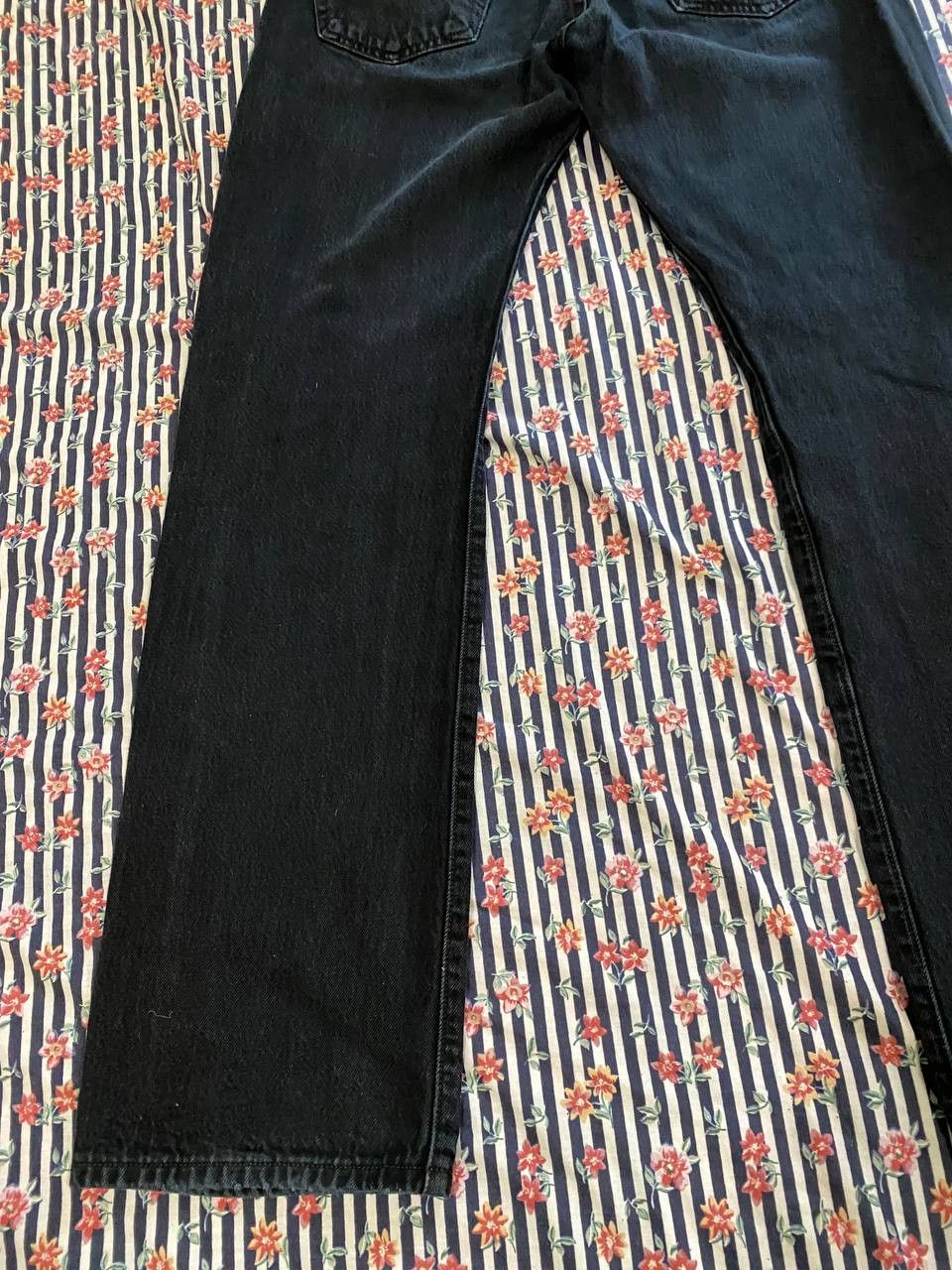 Levi's Vintage Black Levi's 501 Custom Distressed Pants Size US 34 / EU 50 - 4 Thumbnail