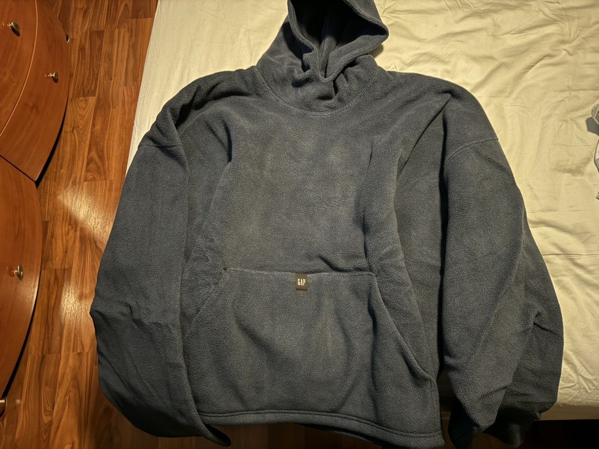 Balenciaga × Gap × Kanye West Yeezy Gap Polar Fleece Hoodie Navy Size Small Size US S / EU 44-46 / 1 - 3 Thumbnail