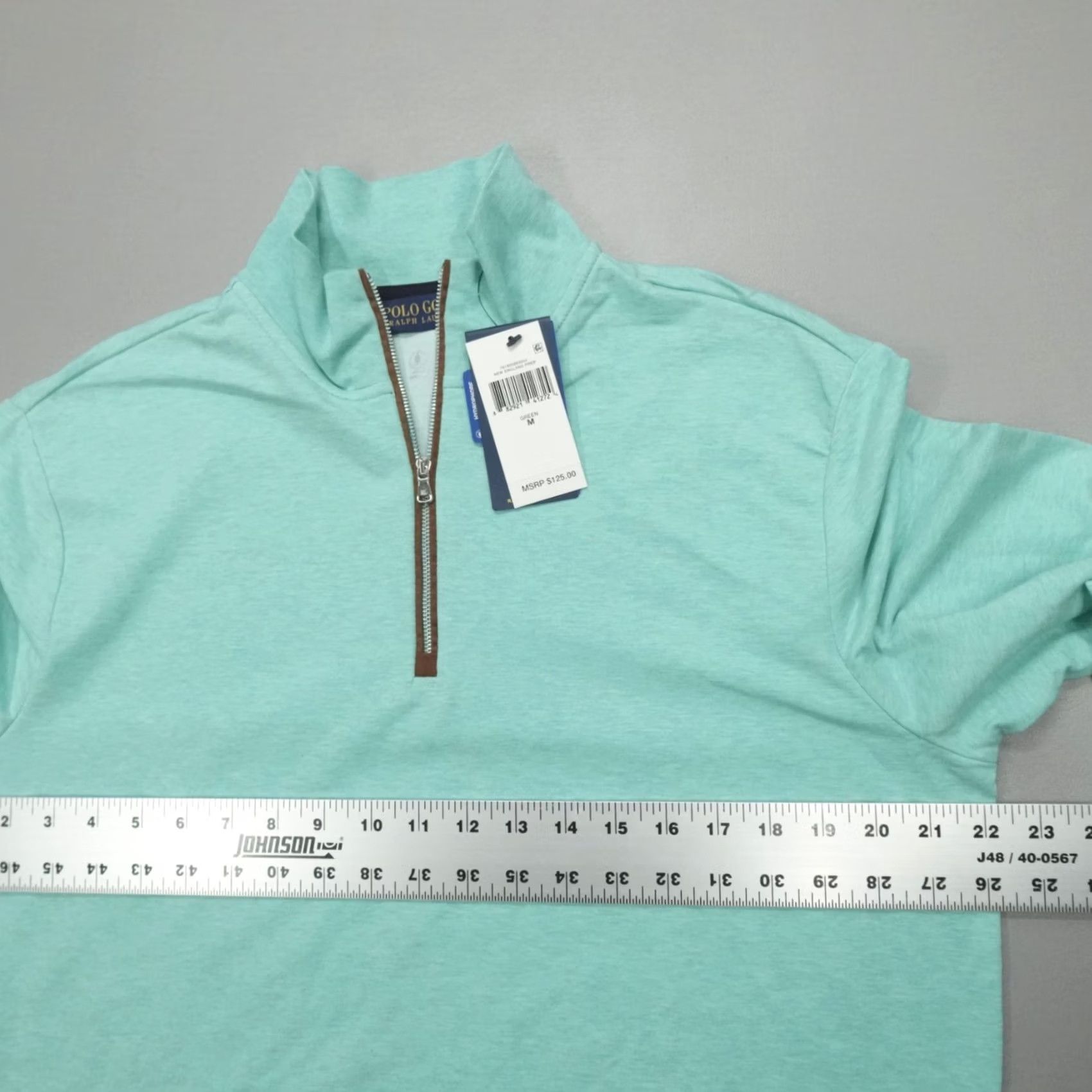 Polo Ralph Lauren Polo Ralph Lauren Golf 1/4 Zip Shirt Men M Water Repellent Green Size US M / EU 48-50 / 2 - 5 Thumbnail