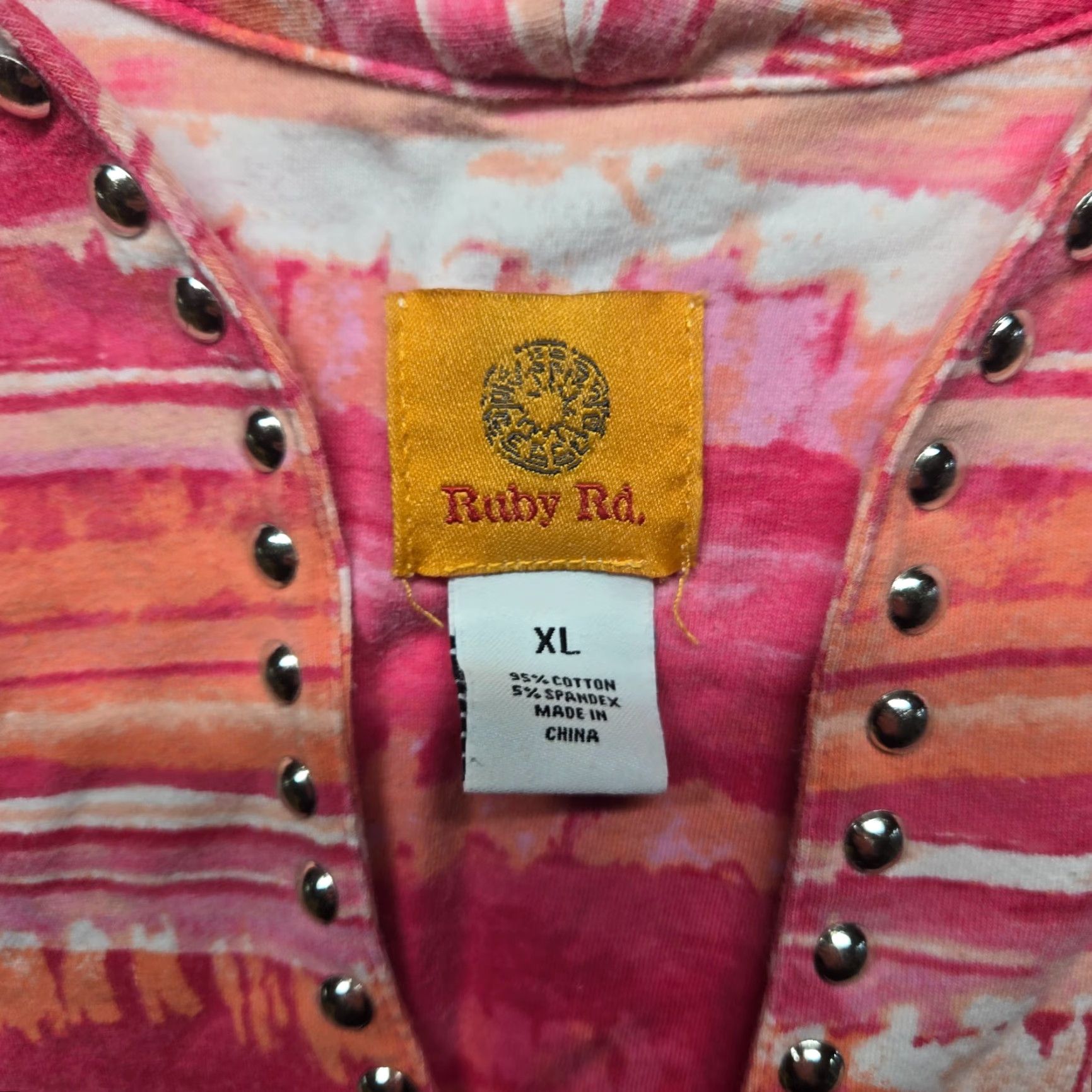 Vintage VINTAGE Ruby Rd Sequin Pink 3/4 Sleeve Top Adult Women's XL Rayon Nylon Shirt Size XL / US 12-14 / IT 48-50 - 3 Thumbnail