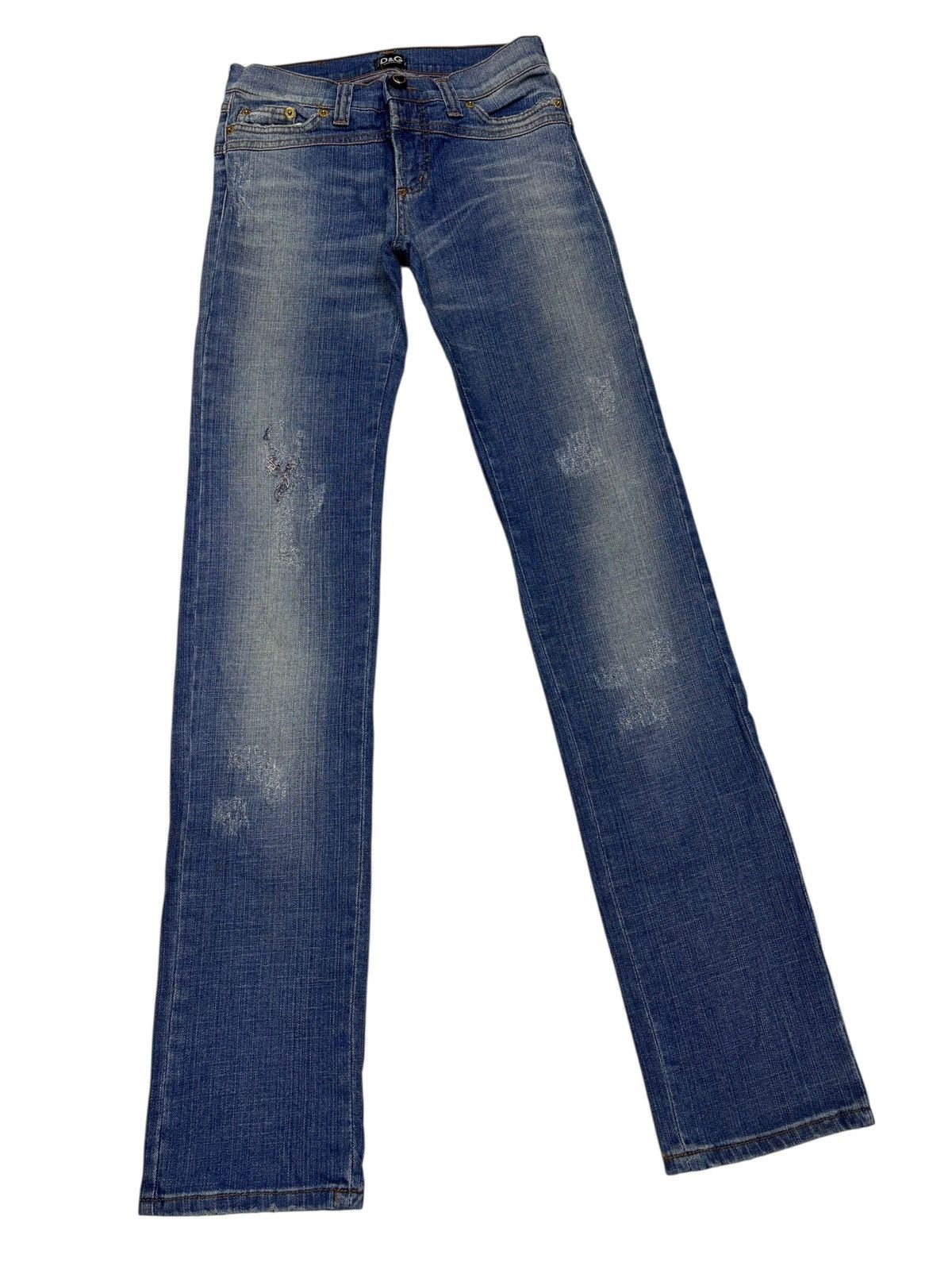 Dolce & Gabbana 🇮🇹 D&G Japan Market Skinny Denim Jeans Size 25" / US 0 / IT 36 - 4 Thumbnail