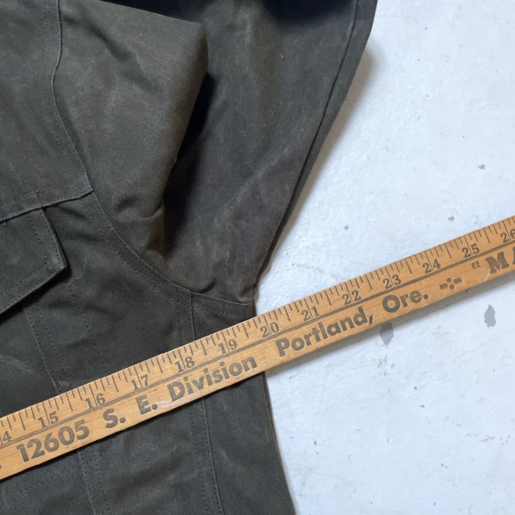 P&Co P&CO Waxed Trucker Jacket Embroidered XS Olive Unisex Adults Workwear Vintage Heritage Motorcycle Jacket NSNWOT Size US XS / EU 42 / 0 - 2 Thumbnail