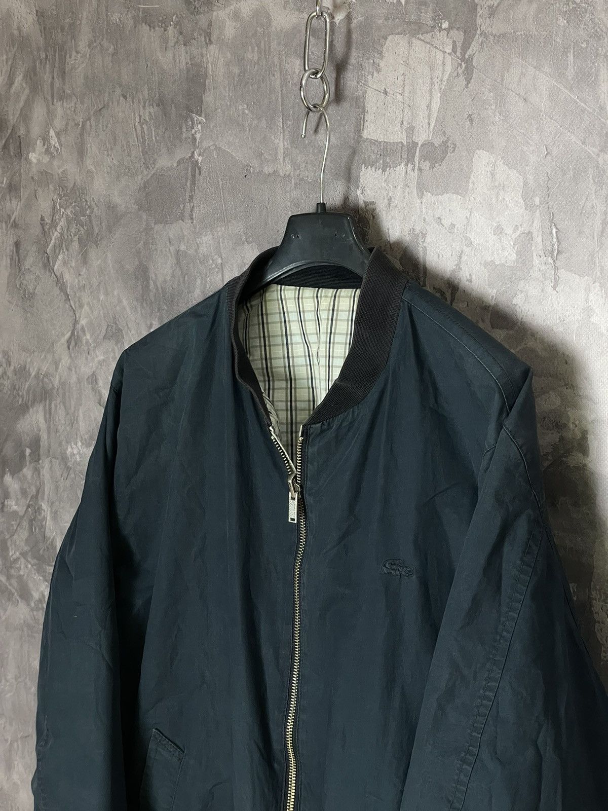 Lacoste × Vintage Vintage Lacoste bomber reversible jacket 80s 90 checked zip Size US L / EU 52-54 / 3 - 8 Thumbnail