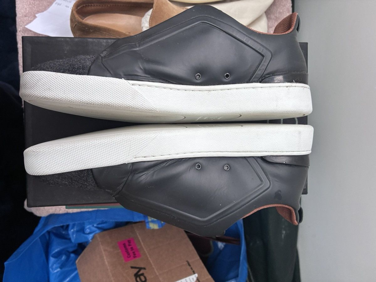 Ermenegildo Zegna zegna wool and leather triple stitch uk 8.5 eu 42.5 Size US 9.5 / EU 42-43 - 4 Thumbnail