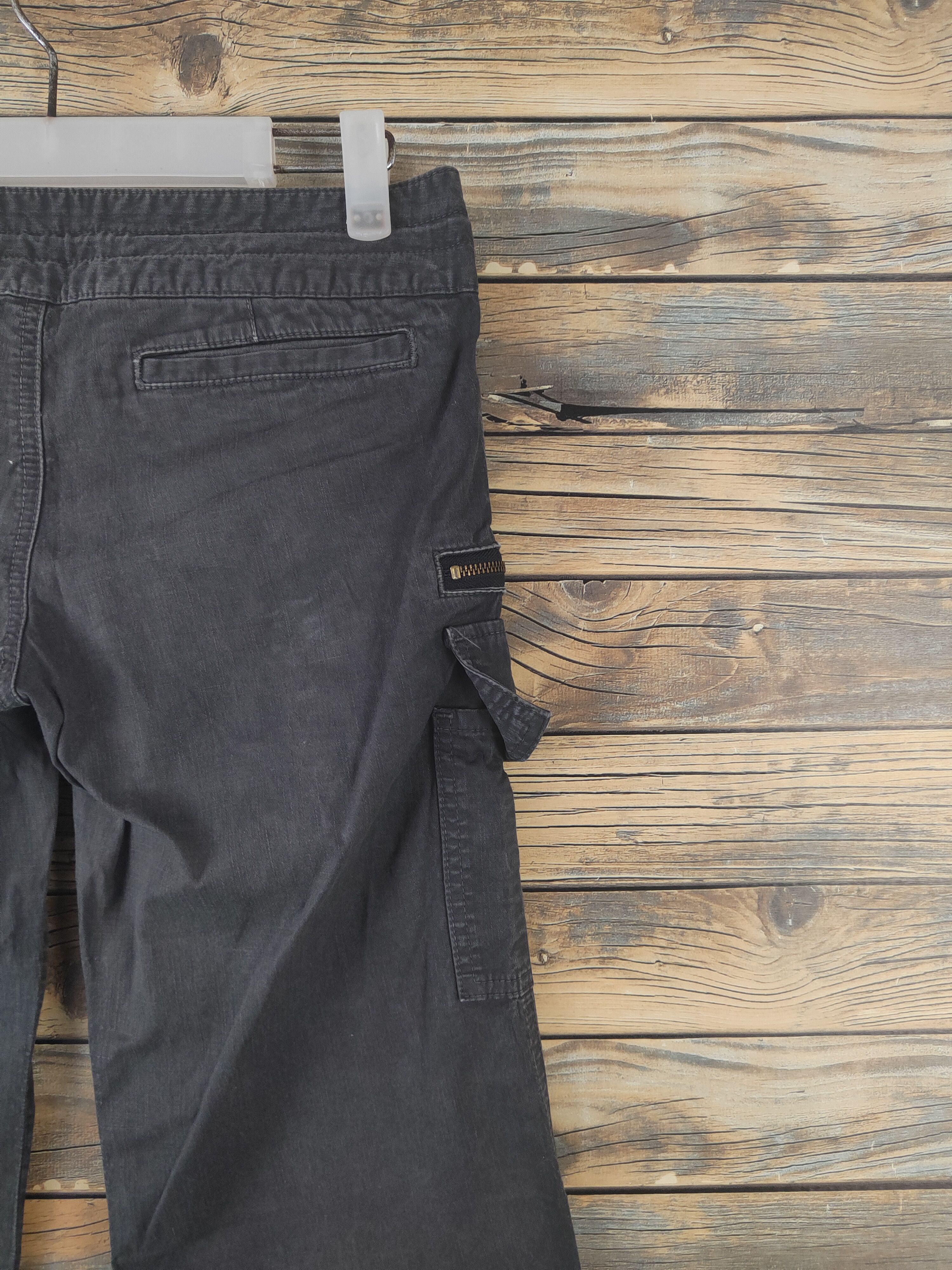 Japanese Brand DL Pinky&Dianne Black Multipocket Cargo Pants #2045 Size 29" - 10 Thumbnail