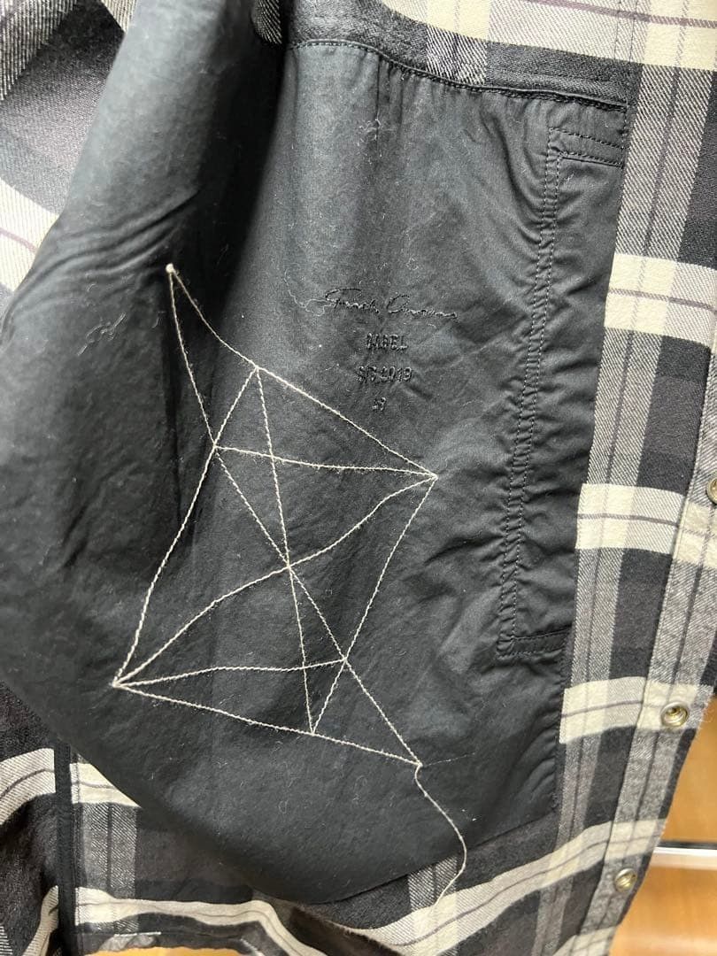 Rick Owens 19SS Sleeveless Oversize Shirt plaid 48 Size US M / EU 48-50 / 2 - 7 Thumbnail