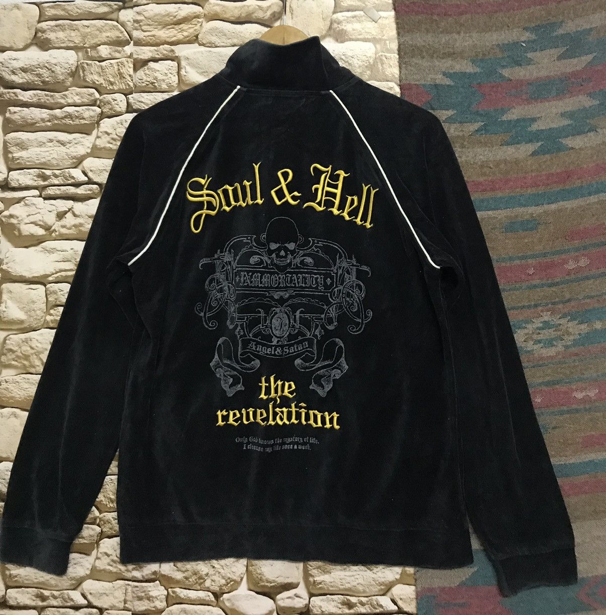 Japanese Brand Dialetti Soul &Hell Velvet Jacket Size US L / EU 52-54 / 3 - 2 Thumbnail