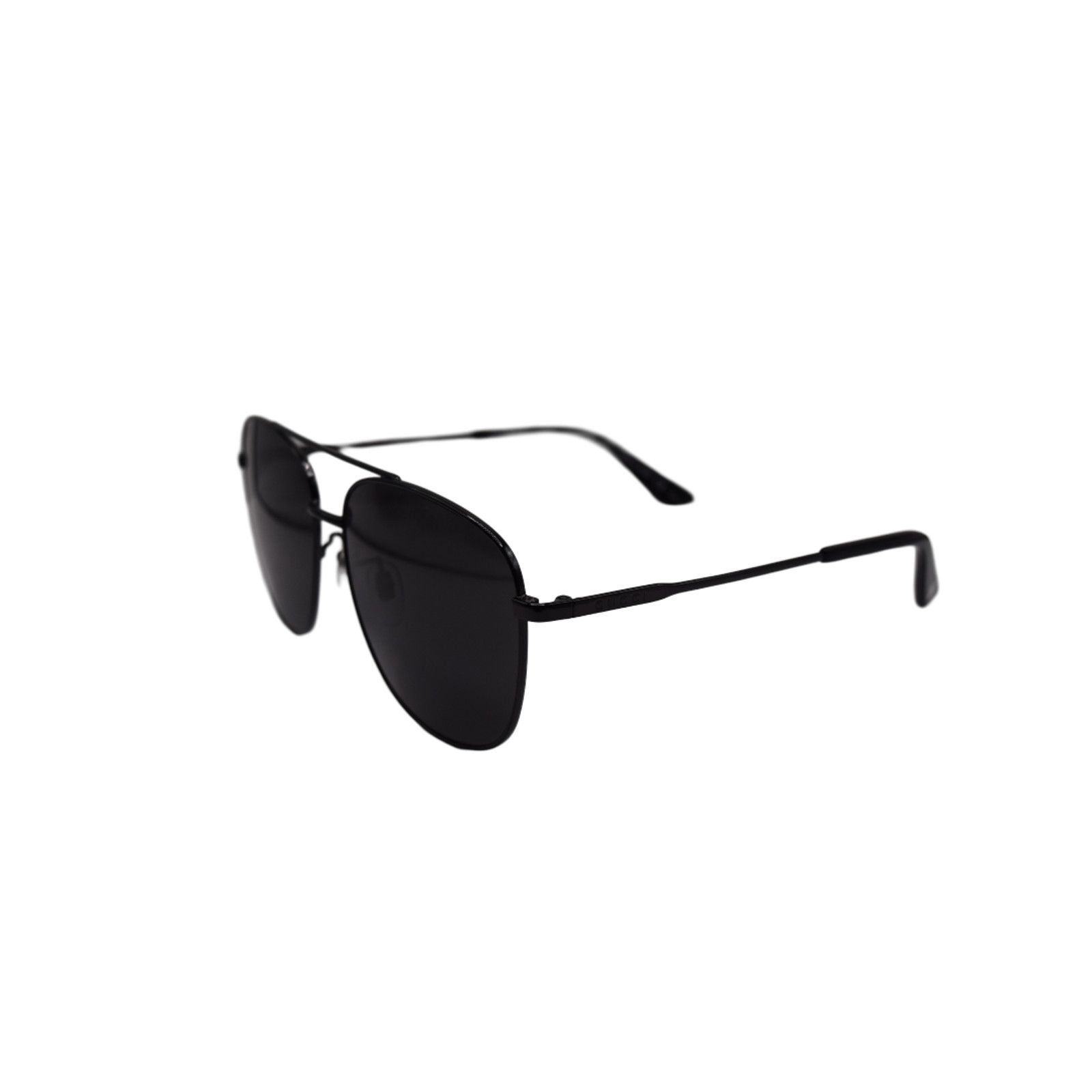 Gucci Gucci Aviator Sunglasses Ruthenium Grey / Grey Lens GG0410SK Size ONE SIZE - 2 Thumbnail