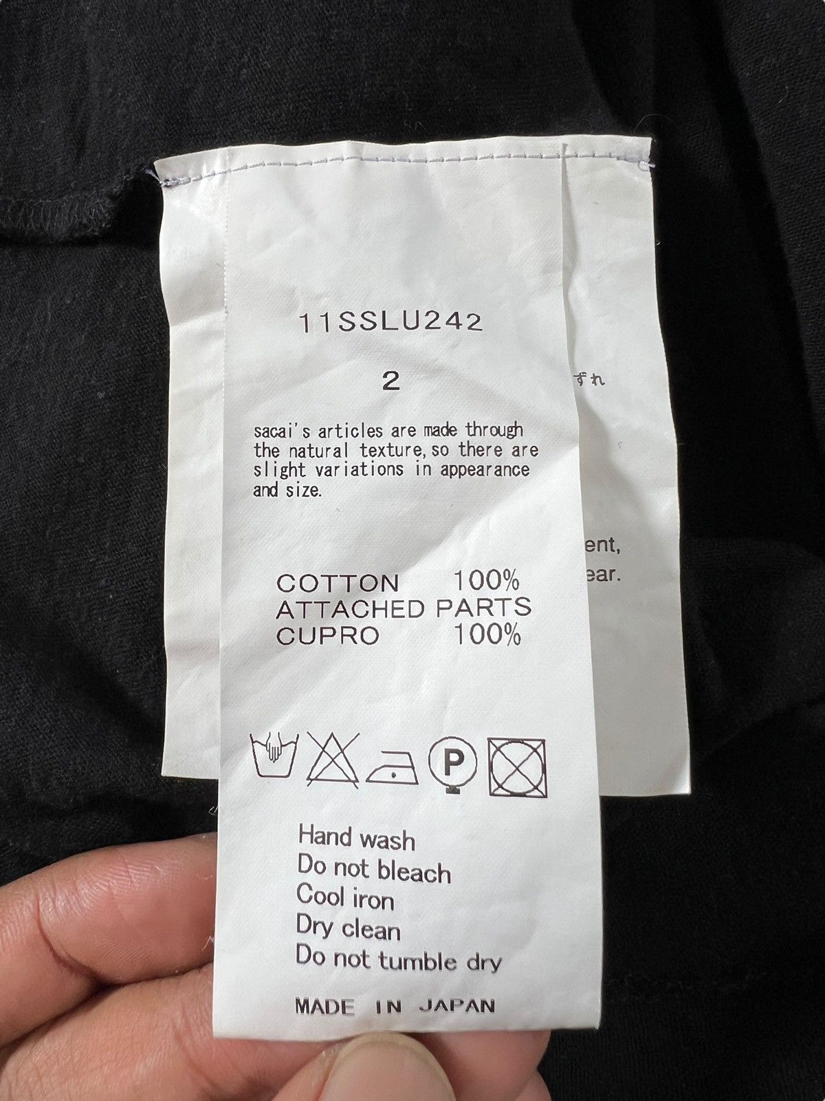 Sacai Sacai Luck Layered Multifabric Collar Tshirt Size XS / US 0-2 / IT 36-38 - 7 Thumbnail