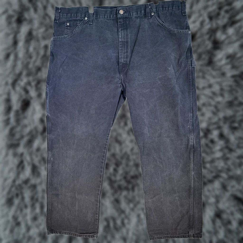 Dickies DICKIES Carpenter Jeans Mens 44x30 Black 100% Cotton Relaxed Fit Work Pants Utility Jeans Size US 44 / EU 60 - 1 Thumbnail