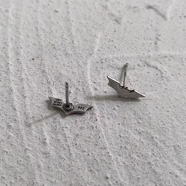 Japanese Brand 💯 925 silver vintage bat earrings Size ONE SIZE - 4 Thumbnail