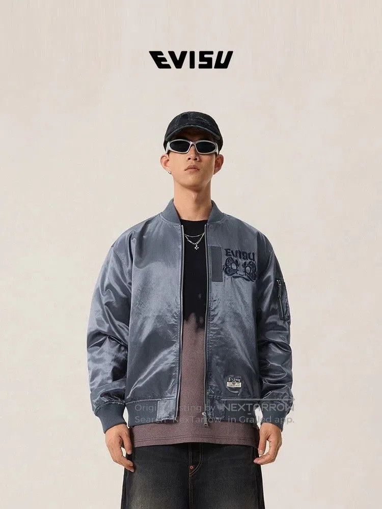 Evisu EVISU Men's Daruma Embroidery Bomber Jacket. Size US L / EU 52-54 / 3 - 2 Thumbnail
