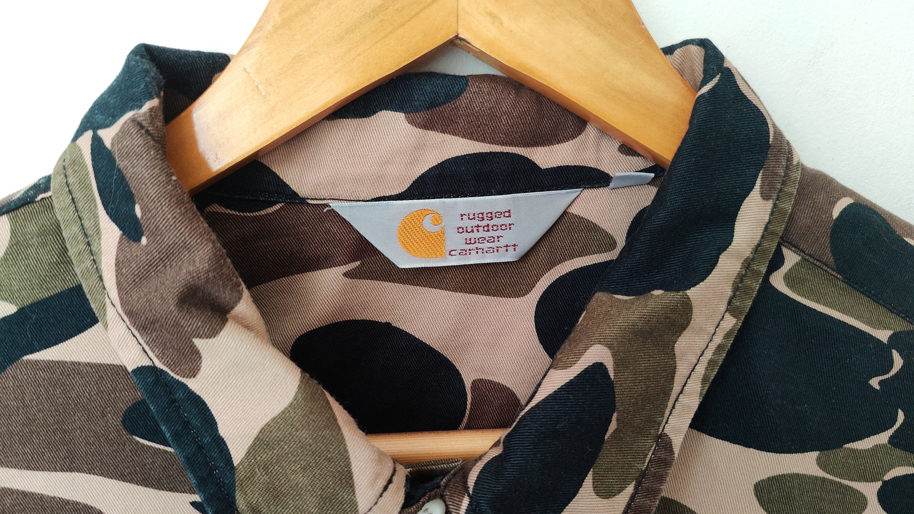 Carhartt Wip Carhartt WIP L/S Duck Camo Master Shirt Size US XL / EU 56 / 4 - 3 Thumbnail