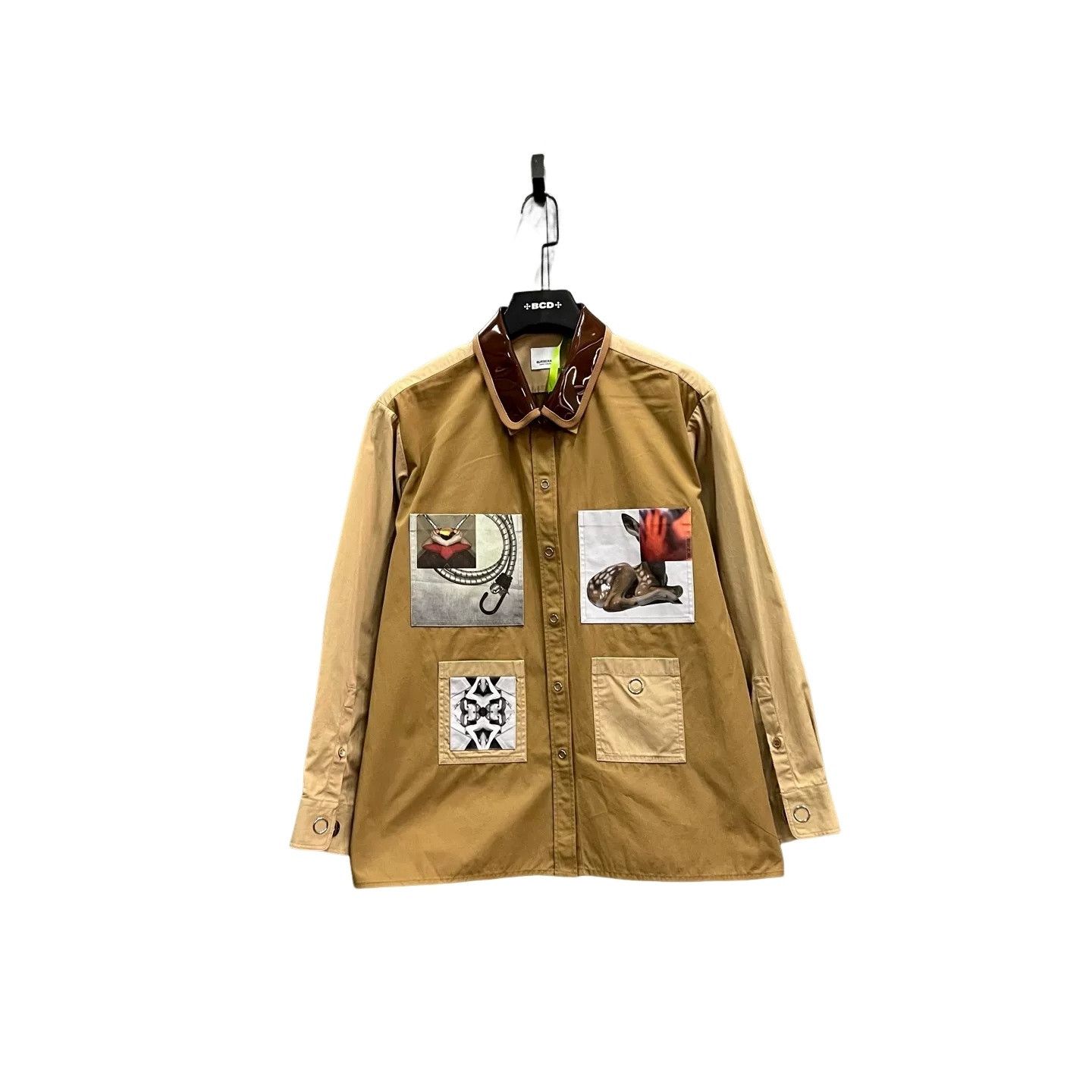 Burberry Burberry Graphic Patch Button Up Shirt IT 40 Size S / US 4 / IT 40 - 1 Thumbnail