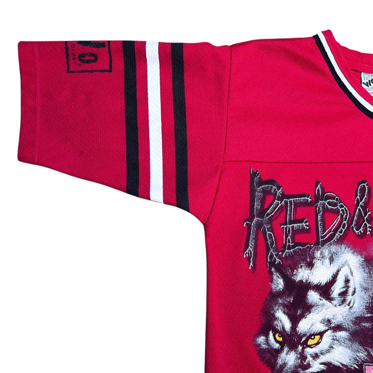 WCW/nWo 98 WCW New World Order NWO Red Black Attack Wolf Pack Jersey Size US S / EU 44-46 / 1 - 6 Thumbnail