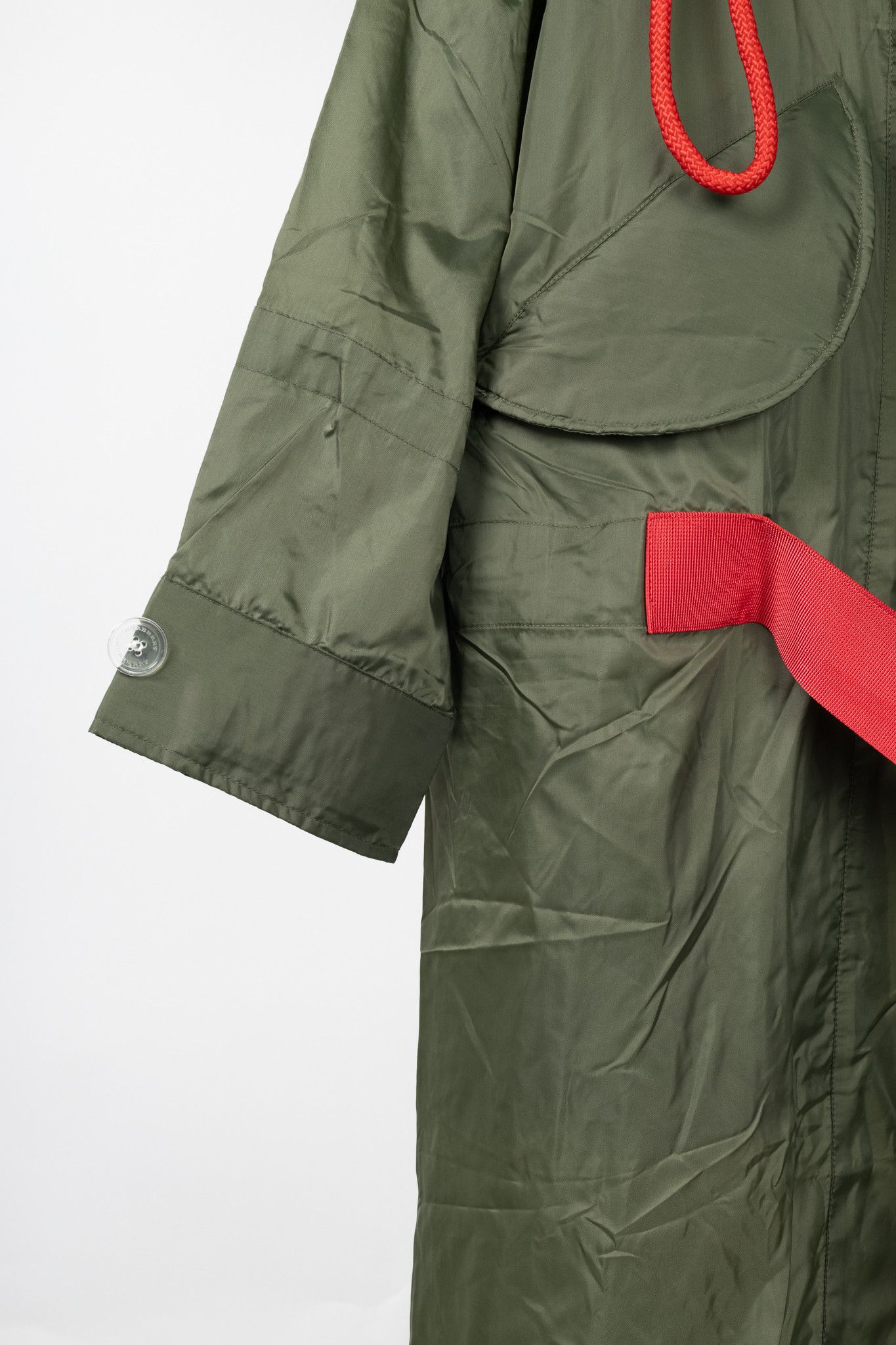 Burberry Burberry Green Tape Detail Showerproof Hooded Parka Size XS / US 0-2 / IT 36-38 - 6 Thumbnail
