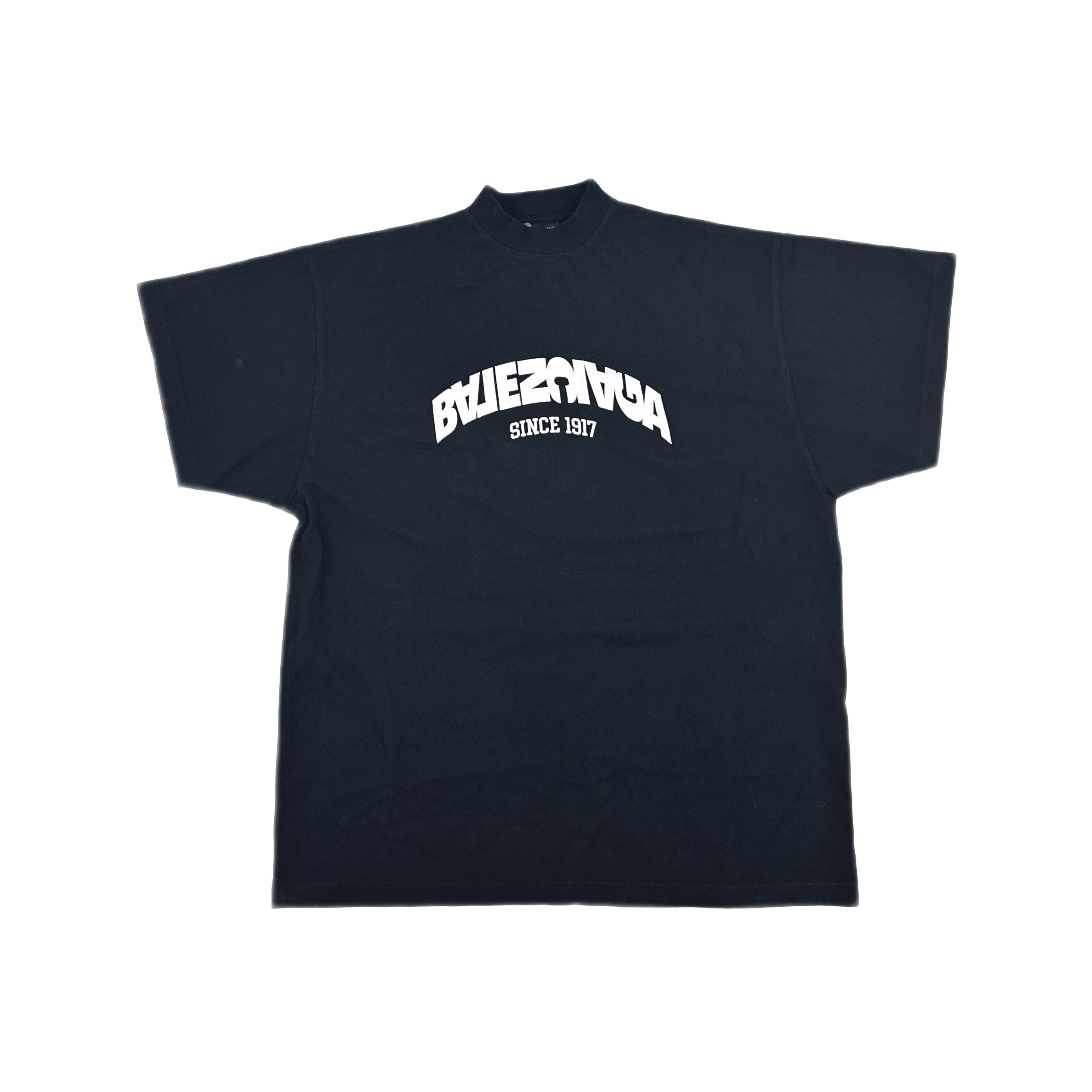 Balenciaga Balenciaga Back Logo Tattoo Gothic Embroidered Tee T 