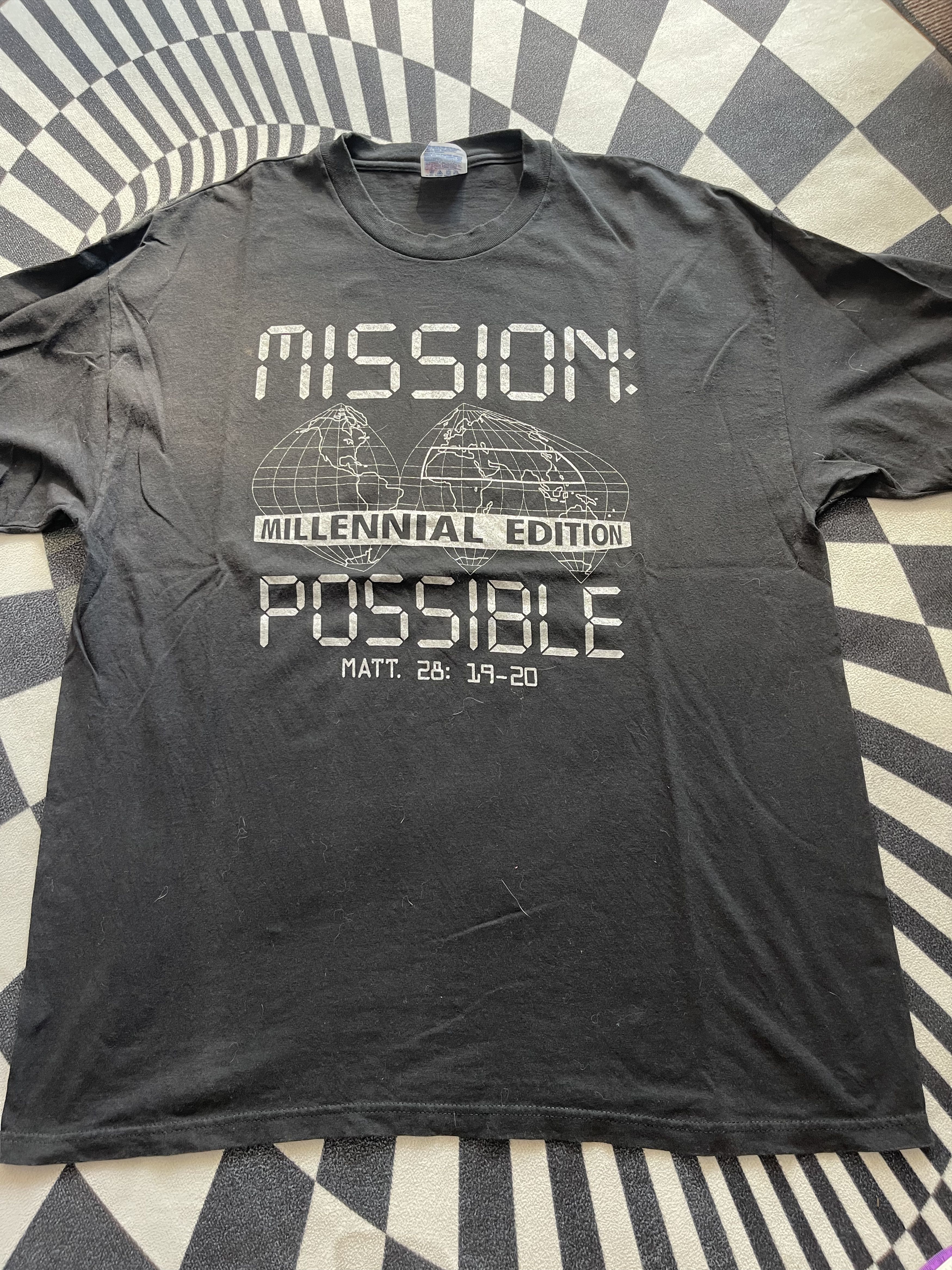Vintage Vintage Christian Mission Possible Millennial Edition Tee Size US XL / EU 56 / 4 - 2 Thumbnail