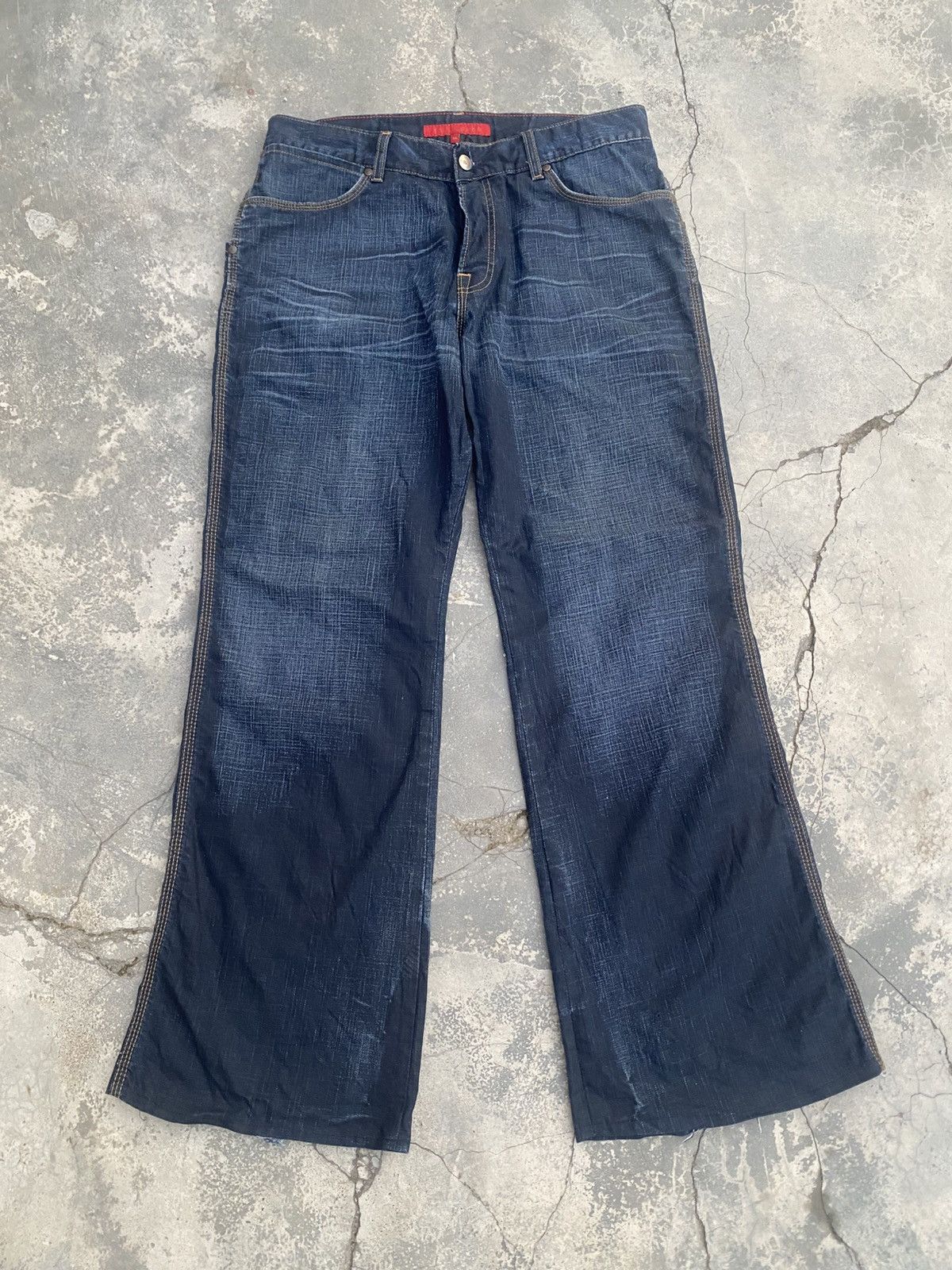 FCUK × French Connection RareY2K FCUK Baggy Flare Size US 34 / EU 50 - 3 Thumbnail