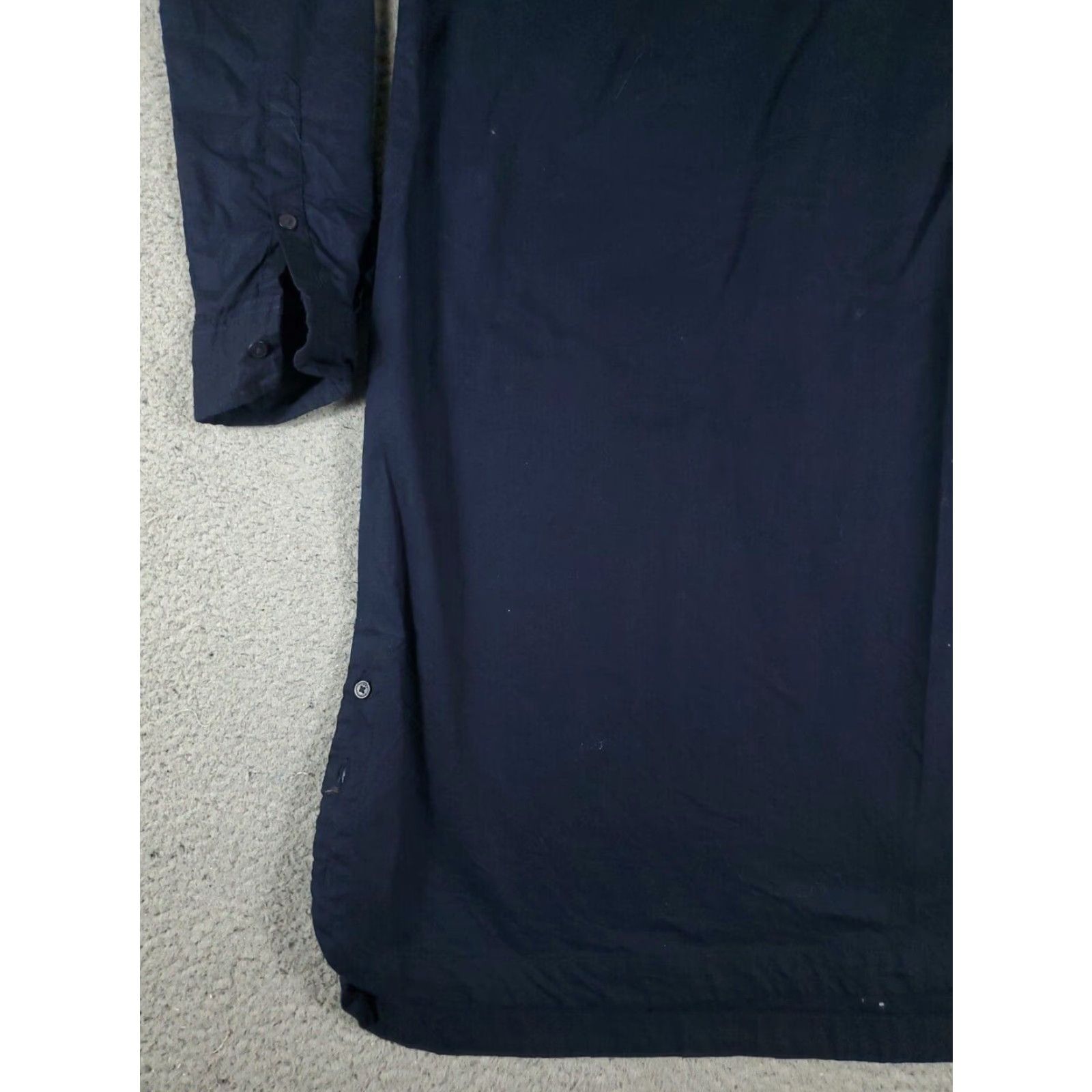 Tommy Hilfiger VINTAGE Tommy Hilfiger Shirt Dress Womens 2XS Blue Long Sleeve Button-Front Modern Classic Size XXS / US 00 / IT 34 - 3 Thumbnail