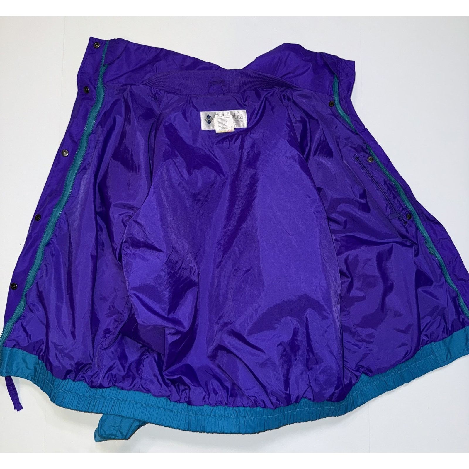 Columbia Columbia Reversible Bugaboo Jacket Women Large Purple Teal Size L / US 10 / IT 46 - 2 Thumbnail