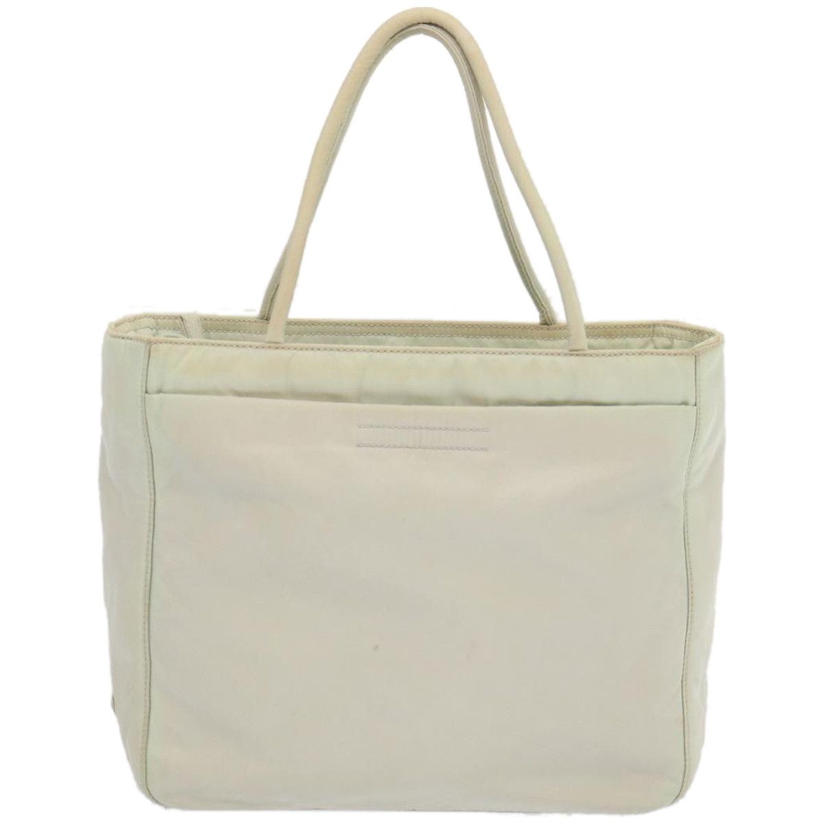 Prada Tessuto White Synthetic Handbag (Pre-Owned) Size ONE SIZE - 1 Thumbnail