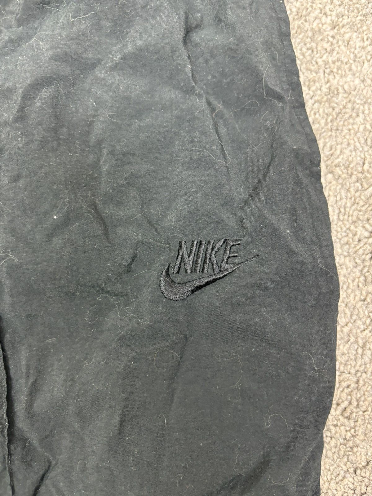 Nike × Vintage Vintage 80s black nike track pants Size US 35 - 7 Thumbnail