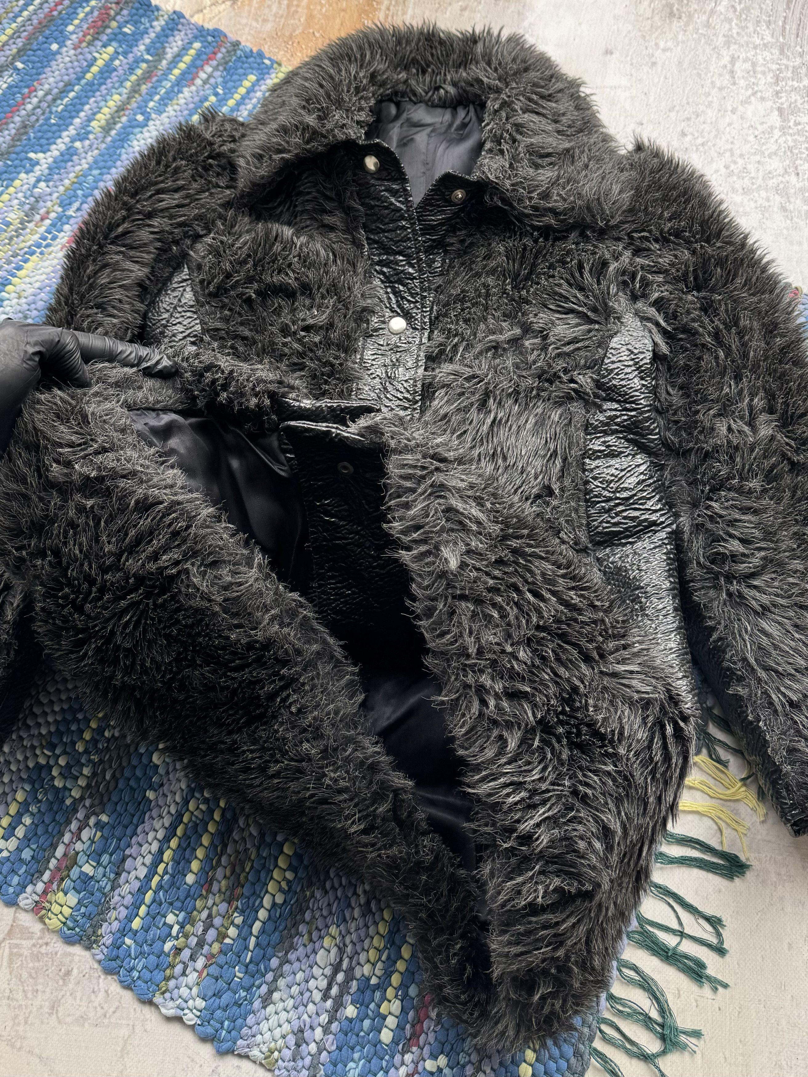 Vintage Vintage Faux Fur Coat A296(393)D15 Size XS / US 0-2 / IT 36-38 - 5 Thumbnail