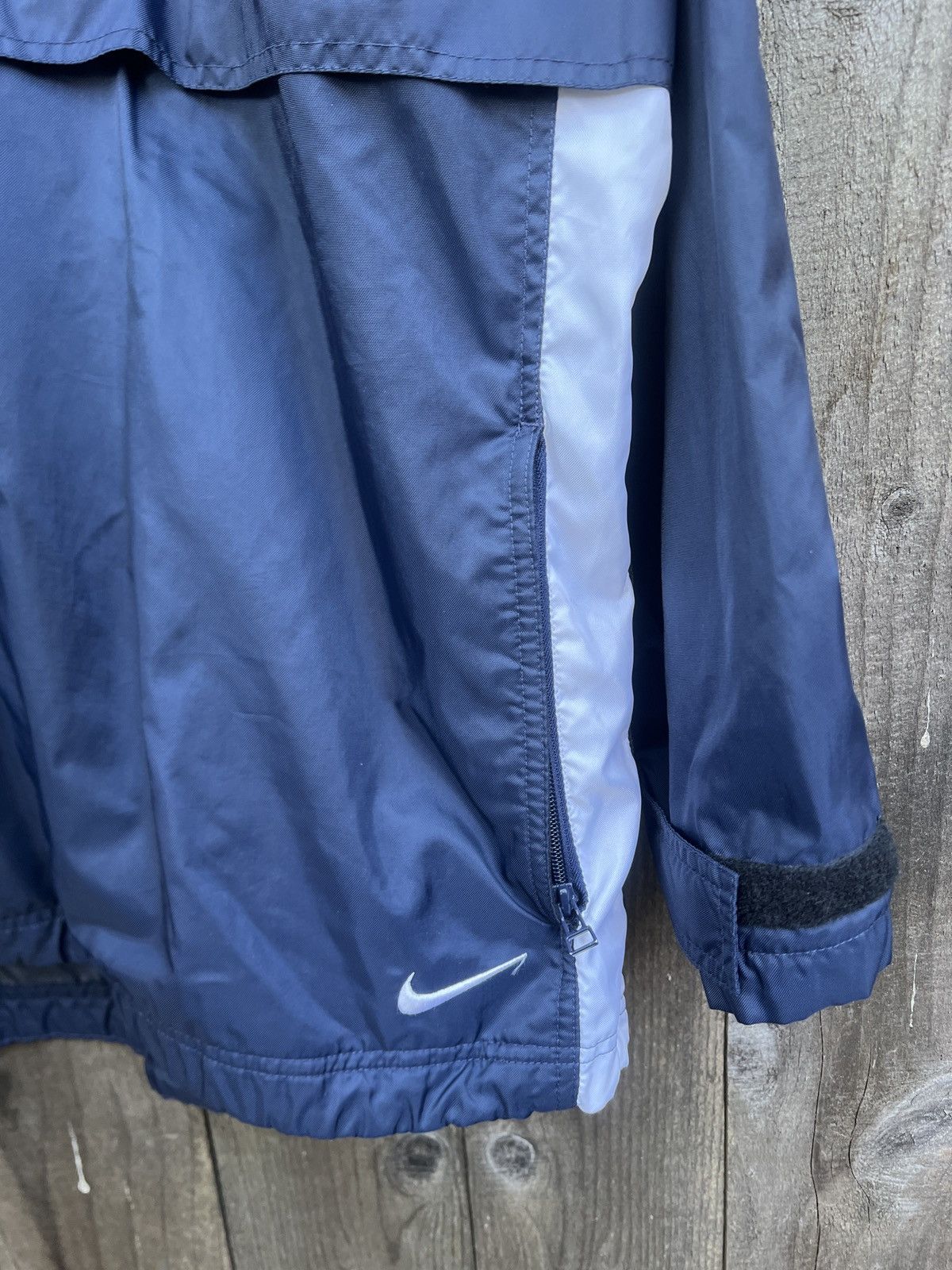 Nike 90’s Vintage Nike Red Swoosh Jacket Retractable Hood Size US XL / EU 56 / 4 - 3 Thumbnail