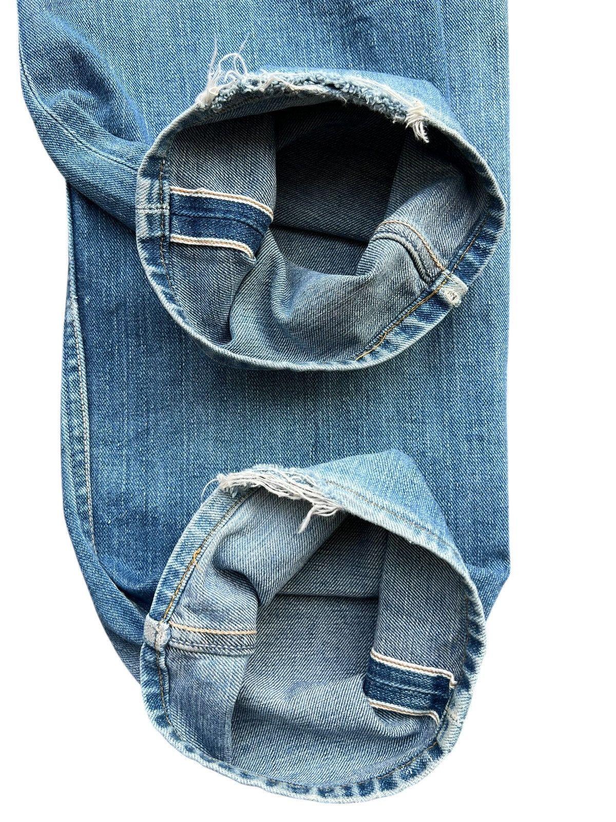 Wrangler Vintage 90s Wrangler Selvedge Patina Denim Jeans 29x32 Size US 29 - 6 Thumbnail
