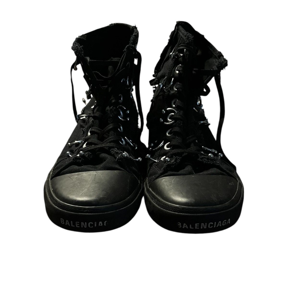 Balenciaga Balenciaga Paris pierced shoes Size US 11.5 / EU 44-45 - 3 Thumbnail